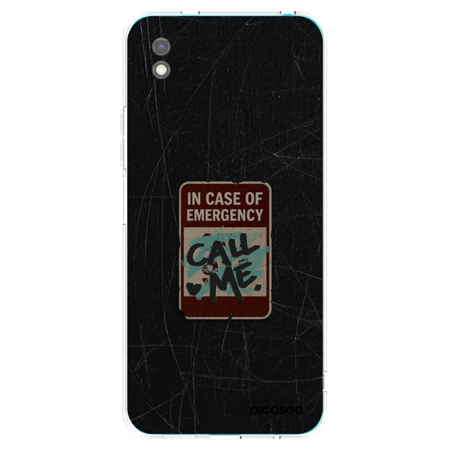 Picasee Xiaomi Redmi 9A Hülle - Schwarzes Silikon - EMERGENCY
