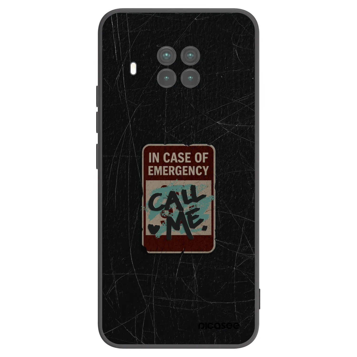 Picasee Xiaomi Mi 10T Lite Hülle - Schwarzes Silikon - EMERGENCY