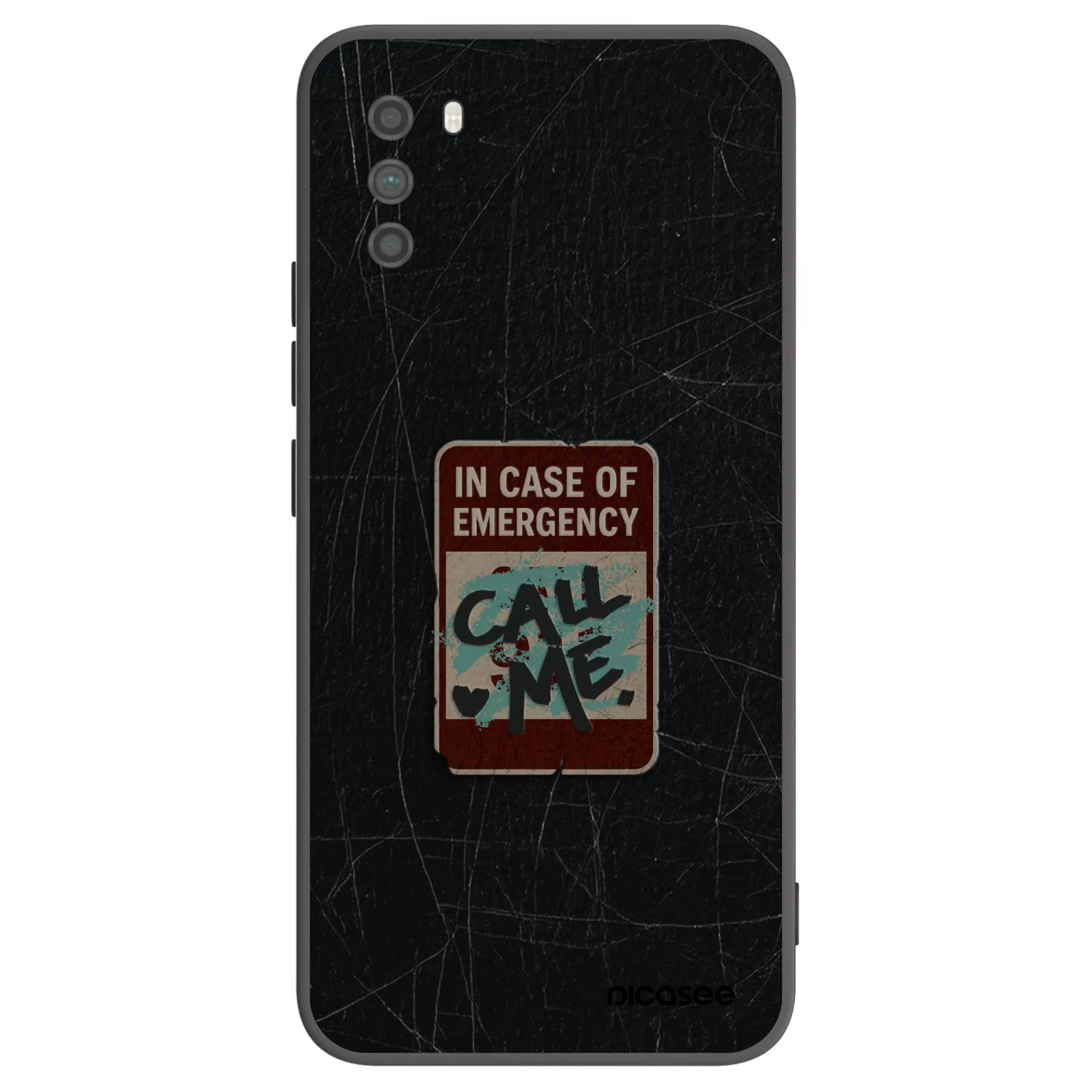 Picasee Xiaomi Poco M3 Hülle - Schwarzes Silikon - EMERGENCY