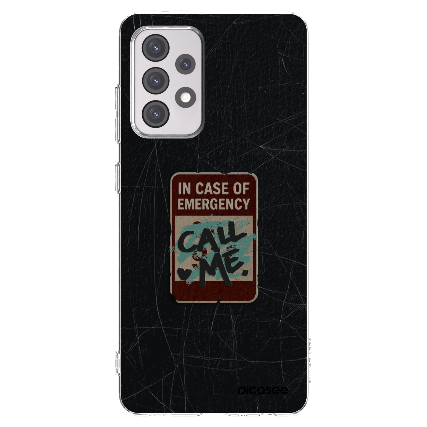Picasee Samsung Galaxy A52 5G A525F Hülle - Transparentes Silikon - EMERGENCY