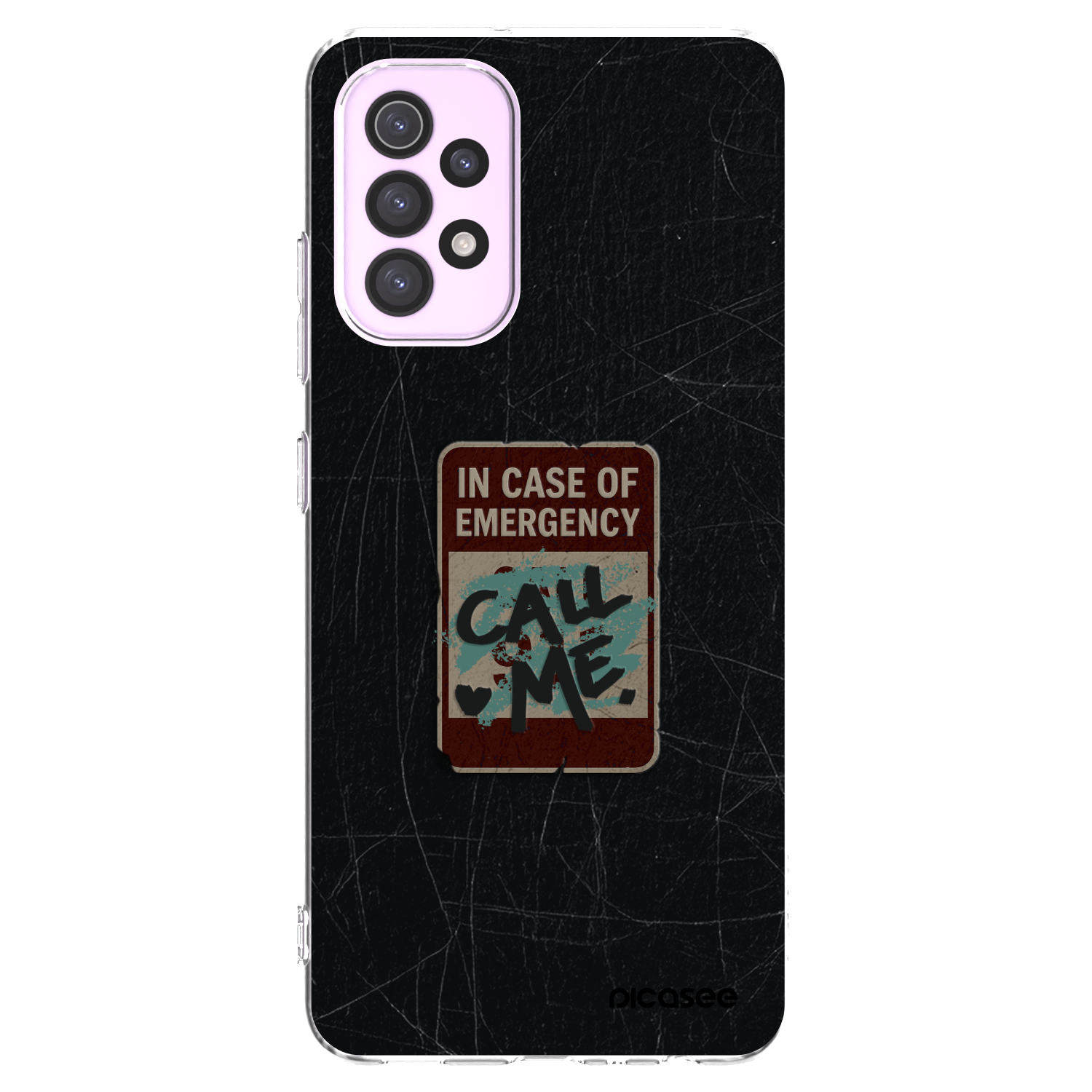 Picasee Samsung Galaxy A32 5G A326B Hülle - Transparentes Silikon - EMERGENCY