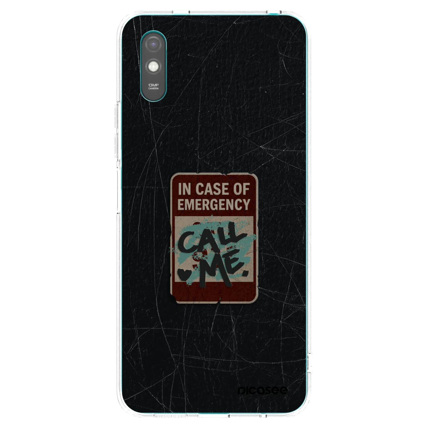 Picasee Xiaomi Redmi 9AT Hülle - Transparentes Silikon - EMERGENCY