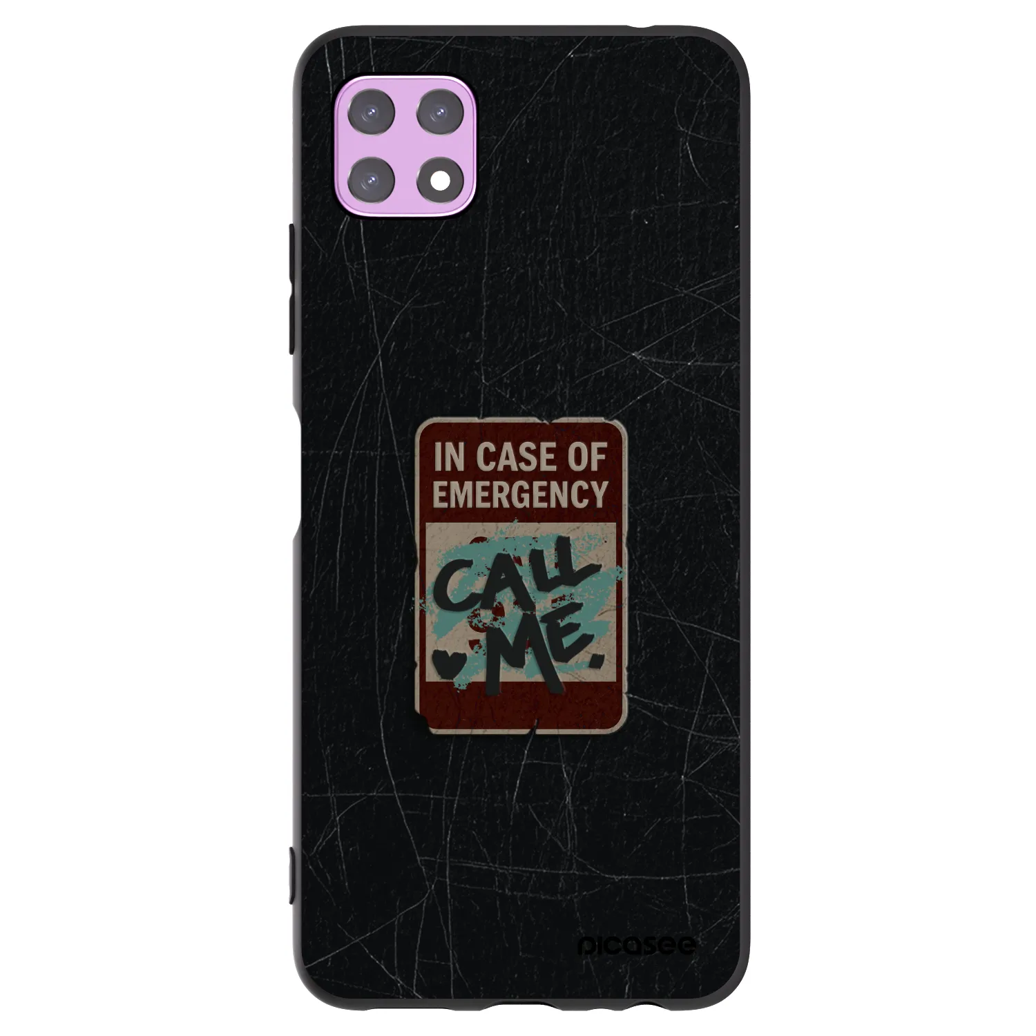 Picasee Samsung Galaxy A22 A226B 5G Hülle - Schwarzes Silikon - EMERGENCY