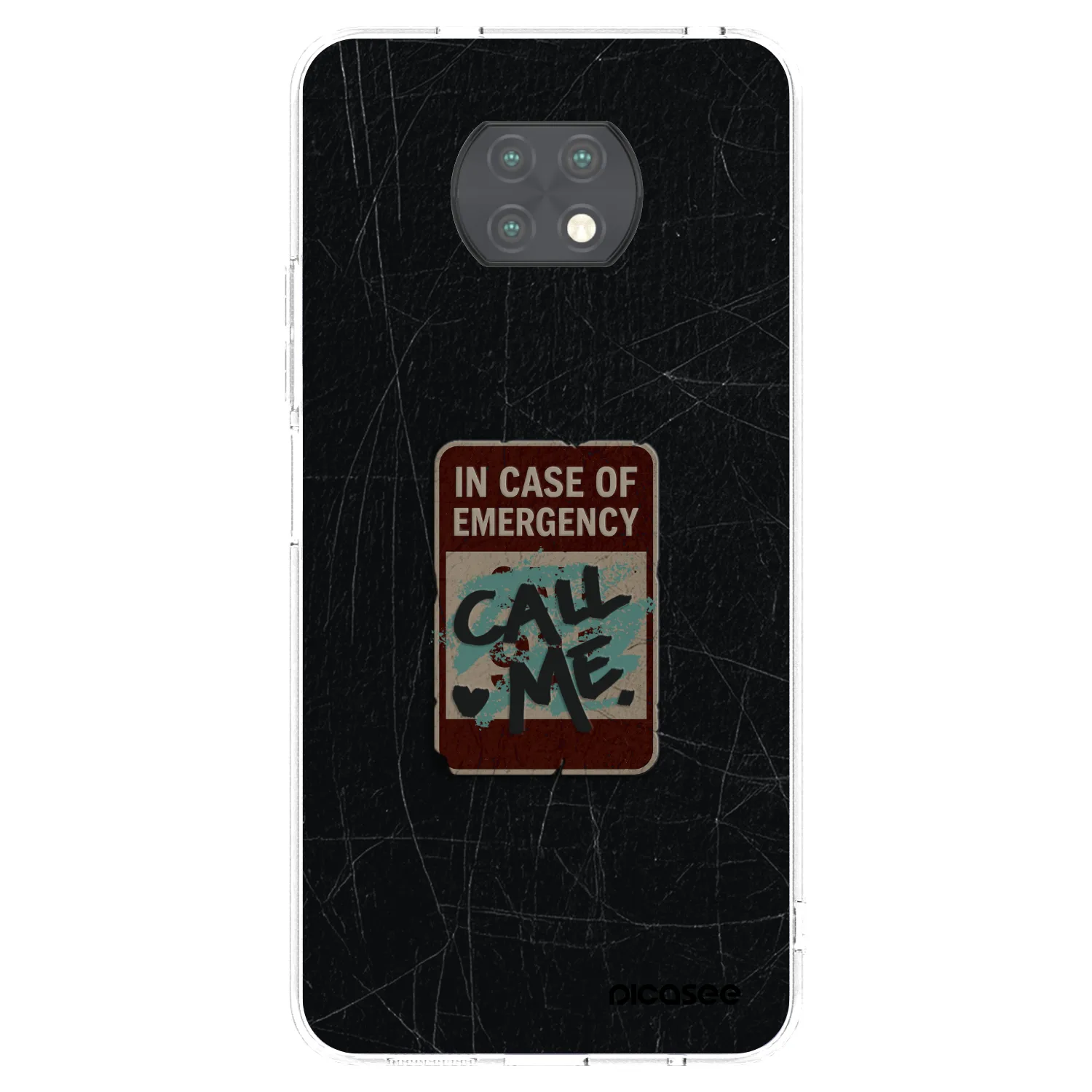 Picasee Xiaomi Redmi Note 9T Hülle - Transparentes Silikon - EMERGENCY