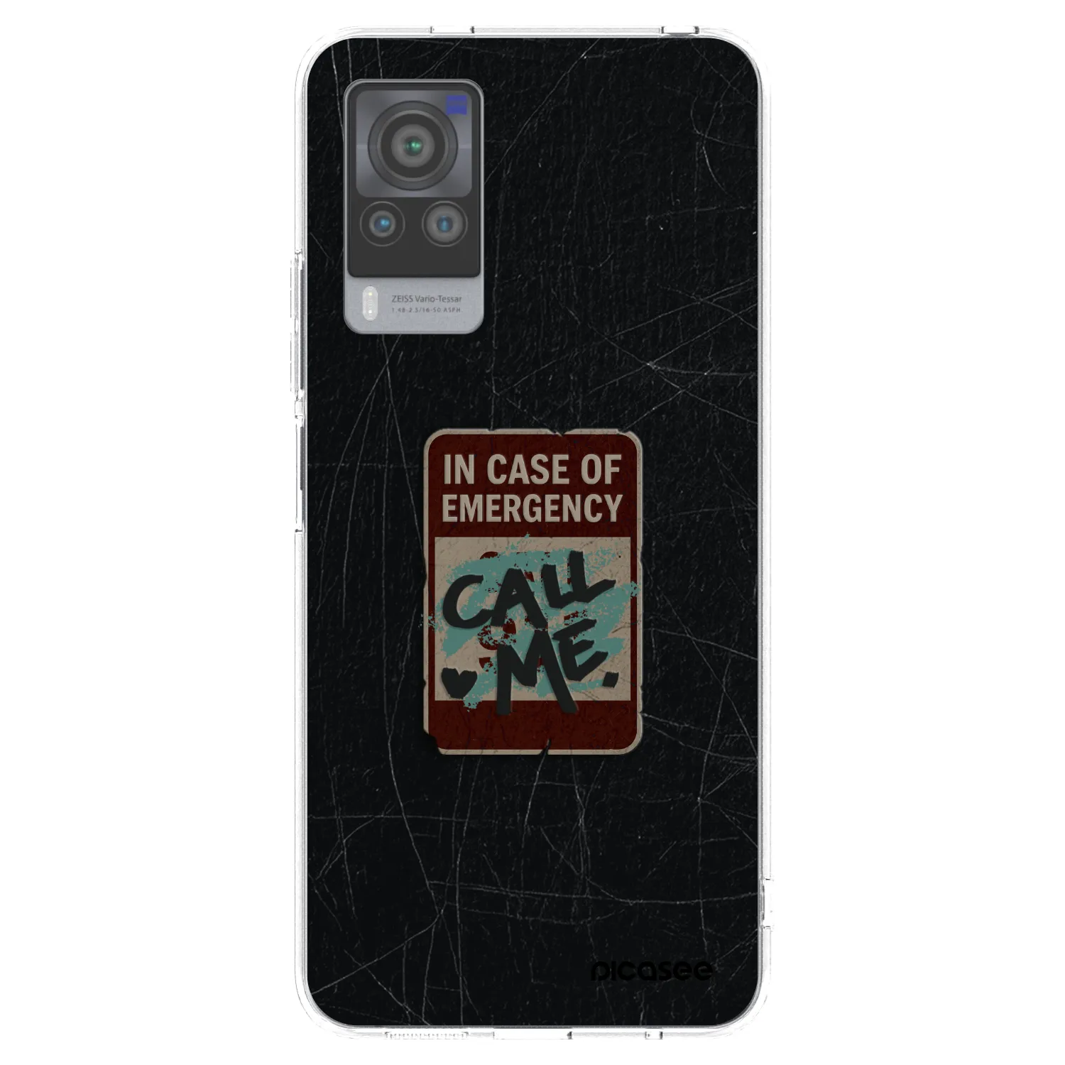 Picasee Vivo X60 Pro 5G Hülle - Transparentes Silikon - EMERGENCY