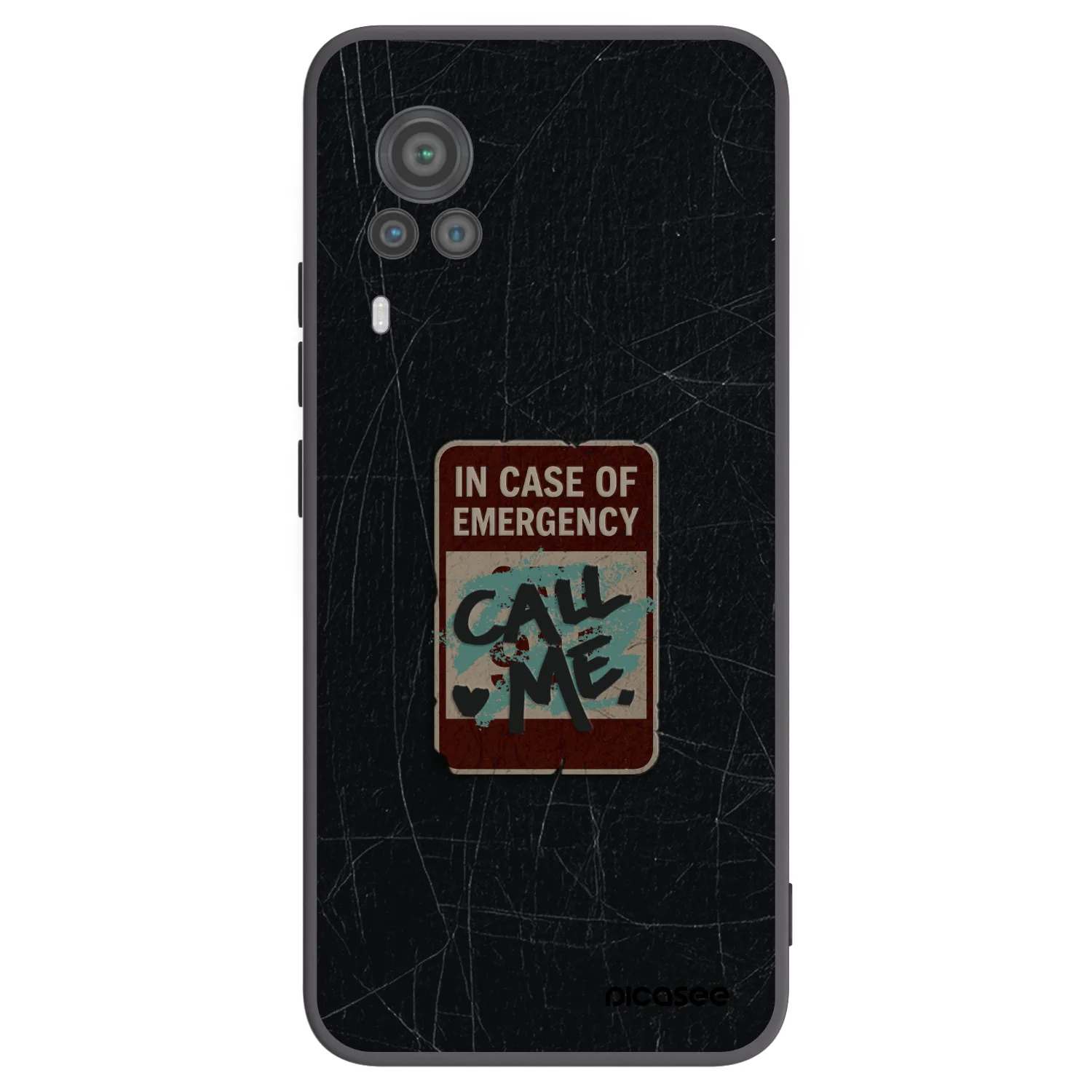 Picasee Vivo X60 Pro 5G Hülle - Schwarzes Silikon - EMERGENCY