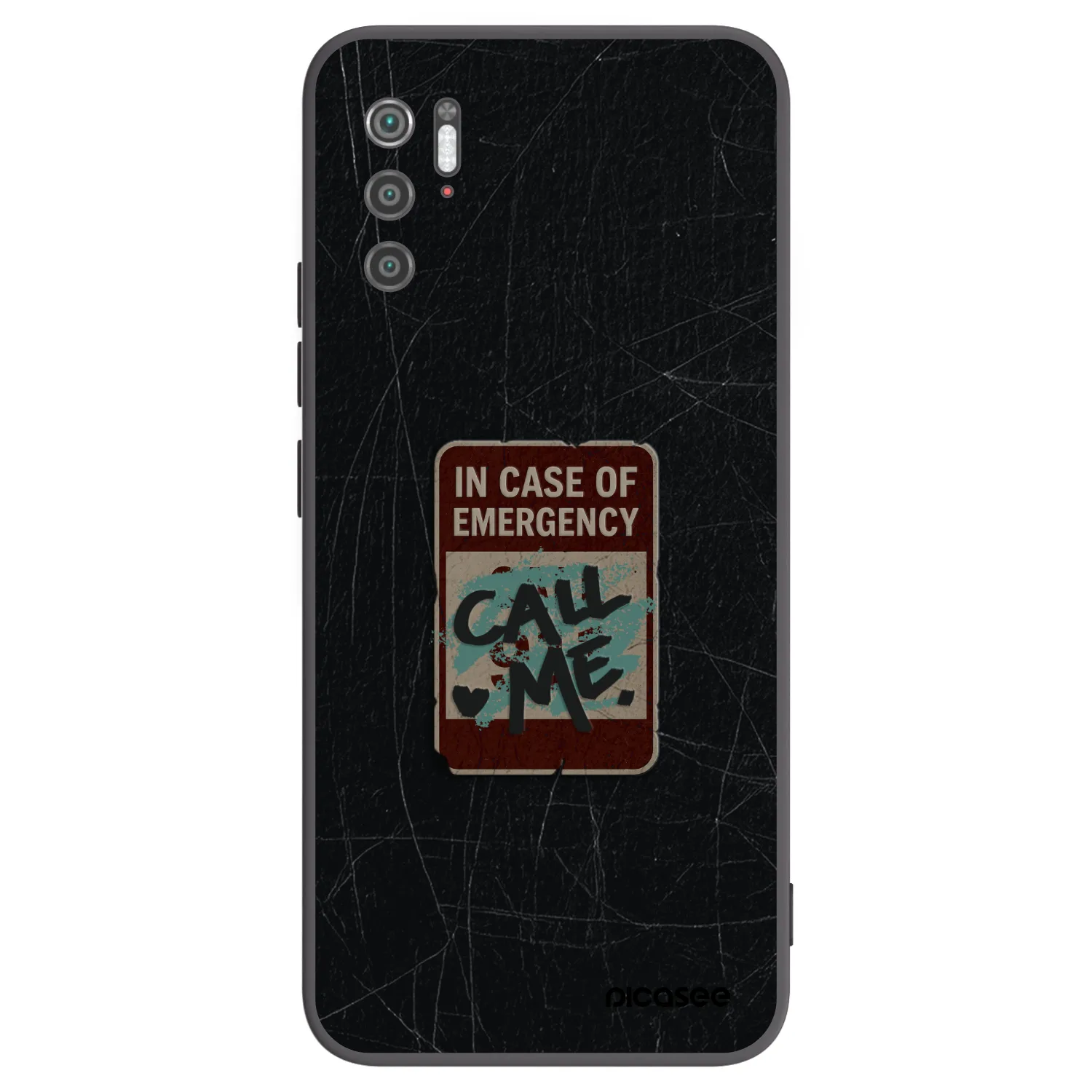 Picasee Xiaomi Poco M3 Pro 5G Hülle - Schwarzes Silikon - EMERGENCY