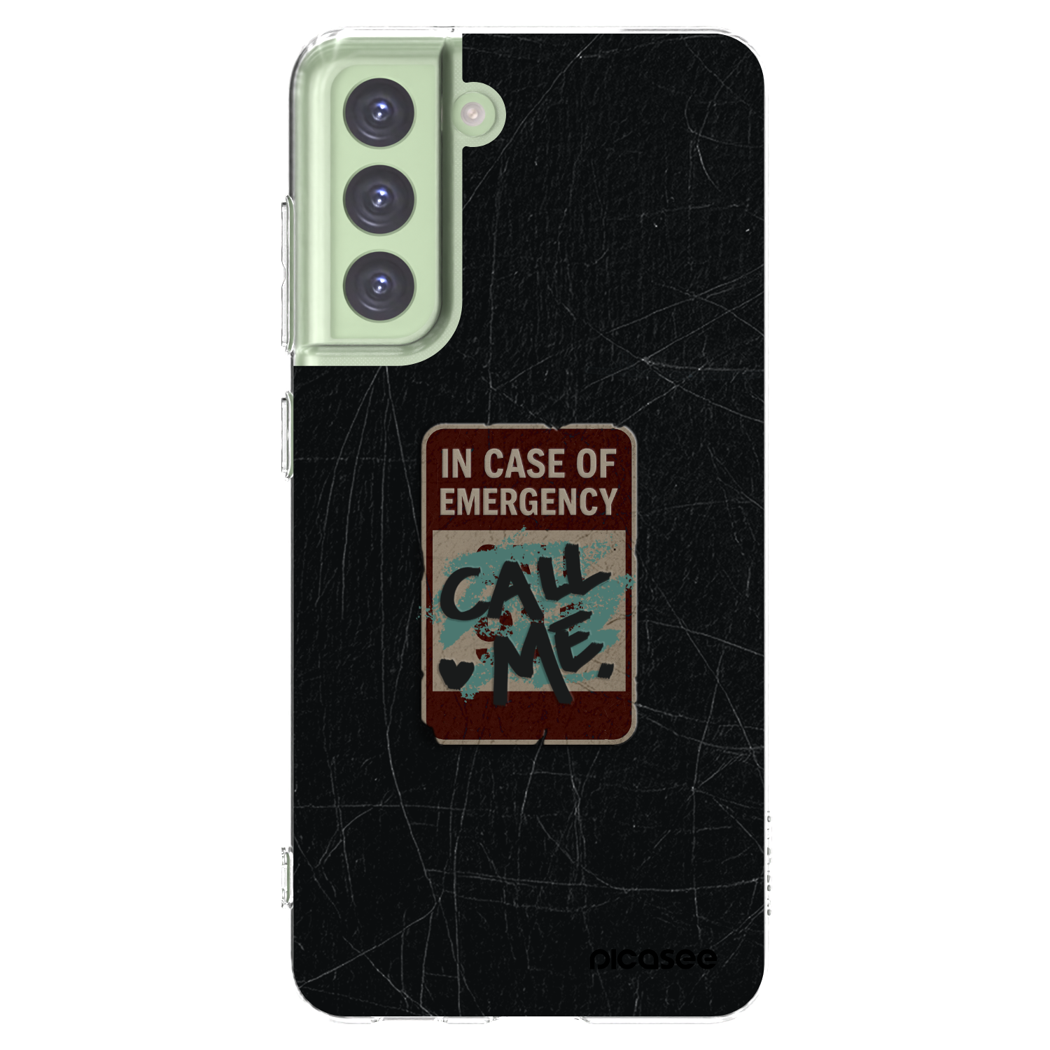 Picasee Samsung Galaxy S21 FE 5G Hülle - Transparentes Silikon - EMERGENCY