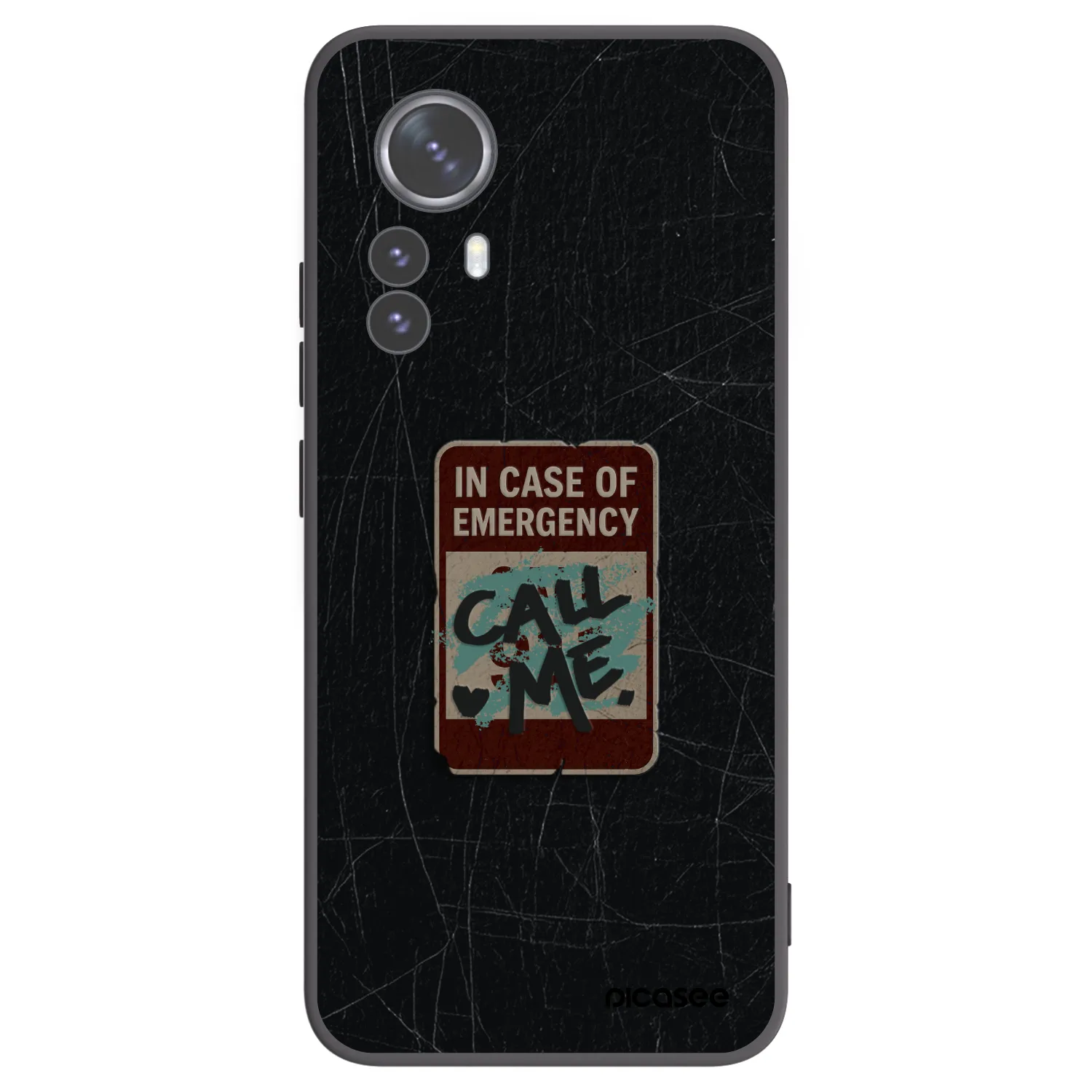 Picasee Xiaomi 12 Pro Hülle - Schwarzes Silikon - EMERGENCY