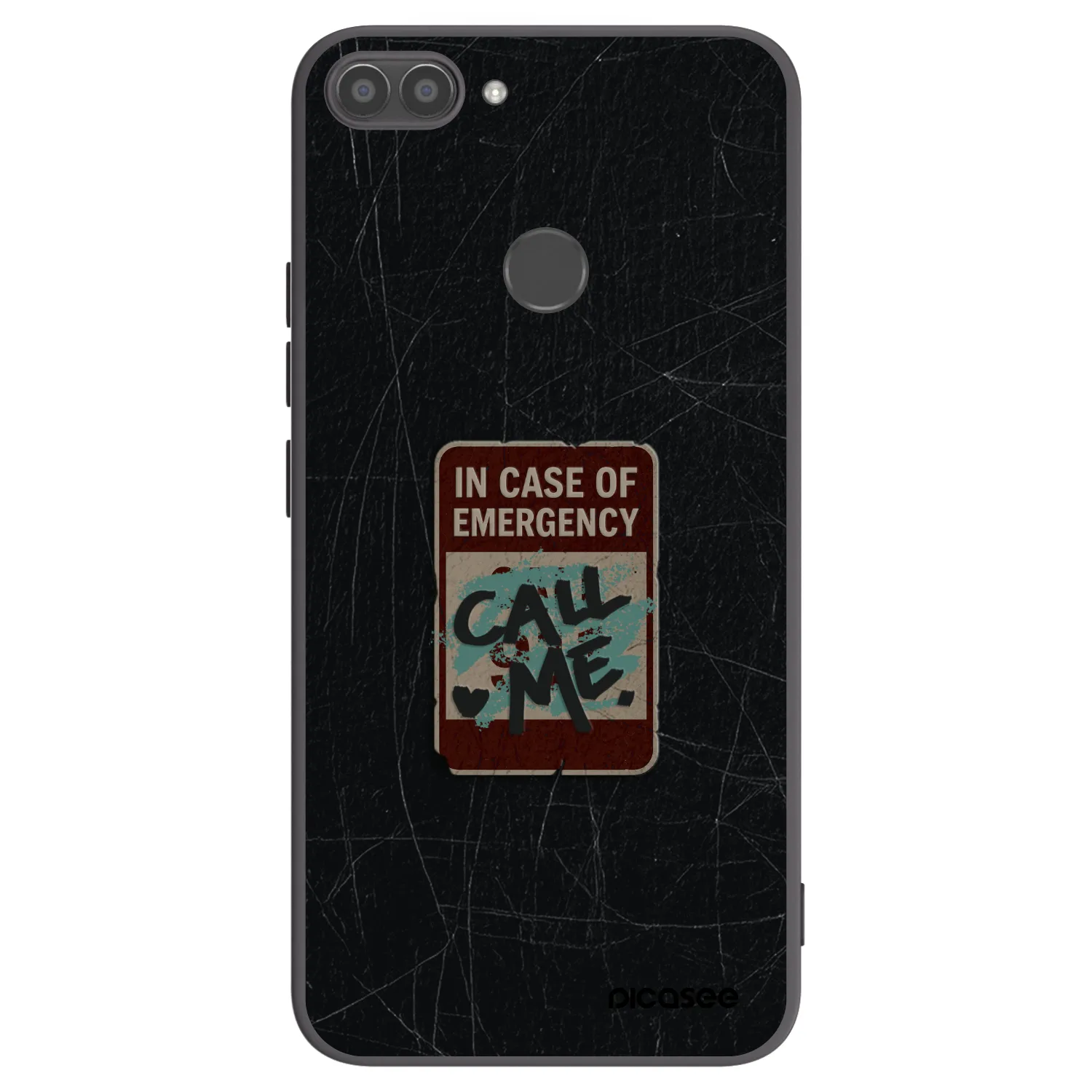 Picasee Huawei P Smart Hülle - Schwarzes Silikon - EMERGENCY