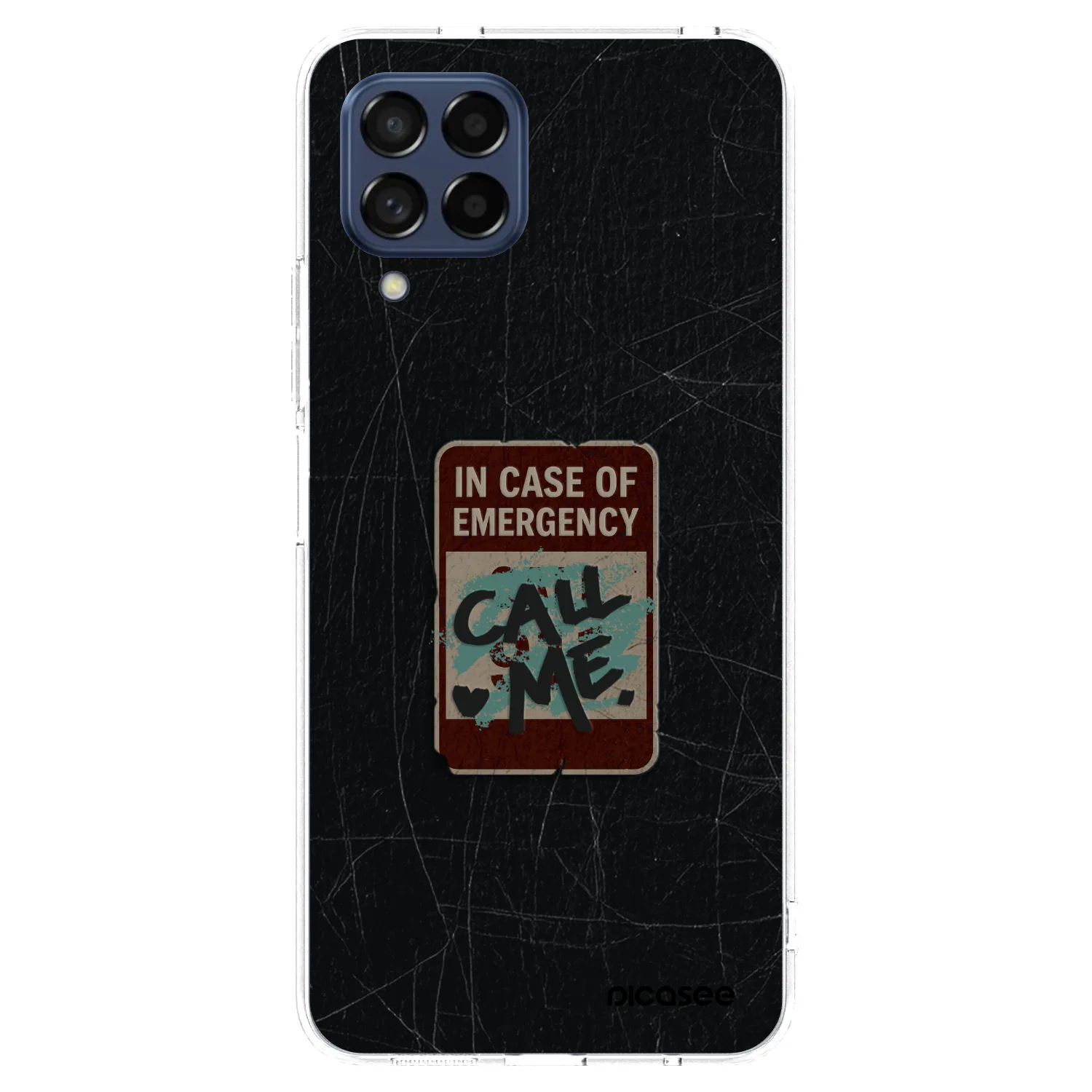 Picasee Samsung Galaxy M53 5G Hülle - Transparentes Silikon - EMERGENCY