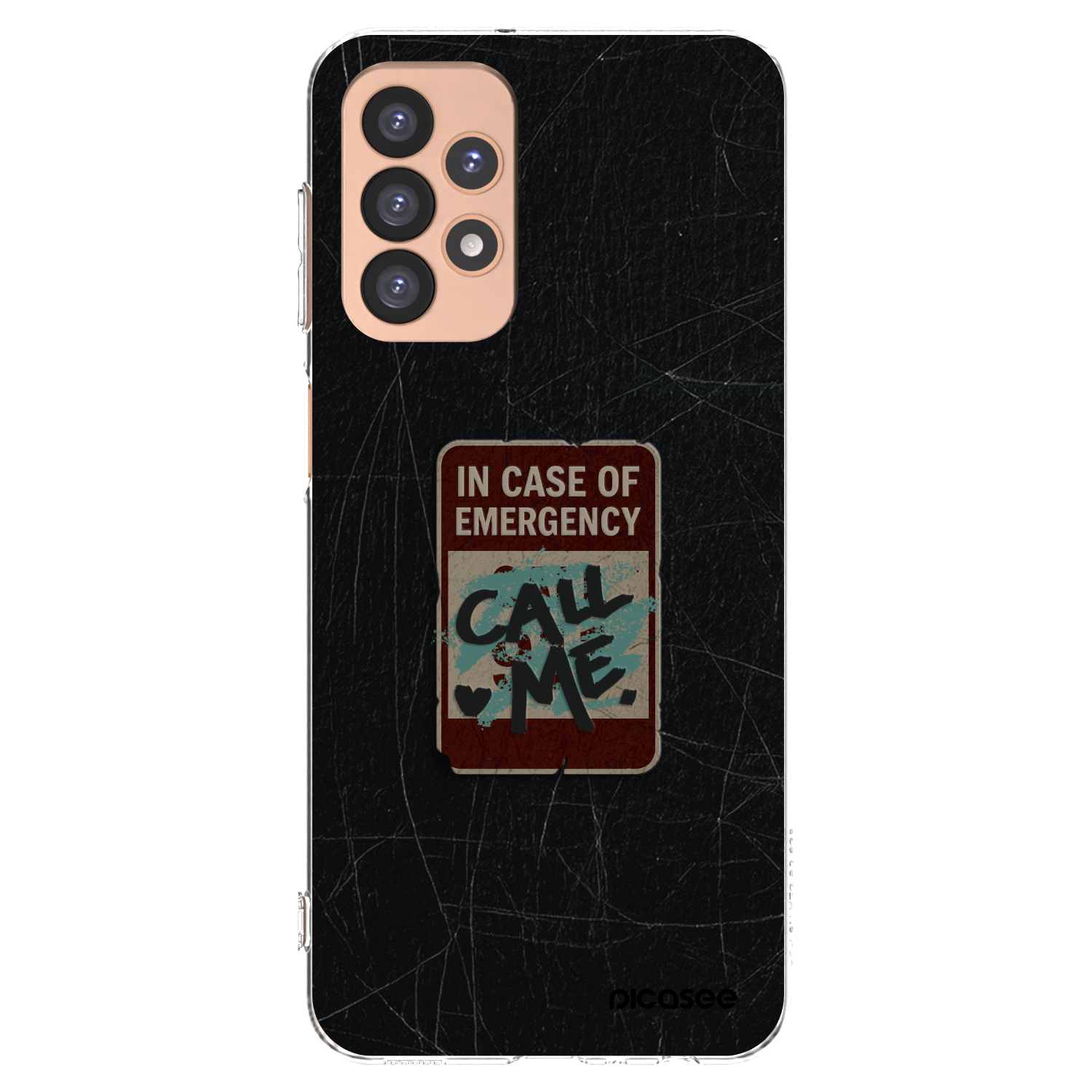 Picasee Samsung Galaxy A23 A236B 5G Hülle - Transparentes Silikon - EMERGENCY