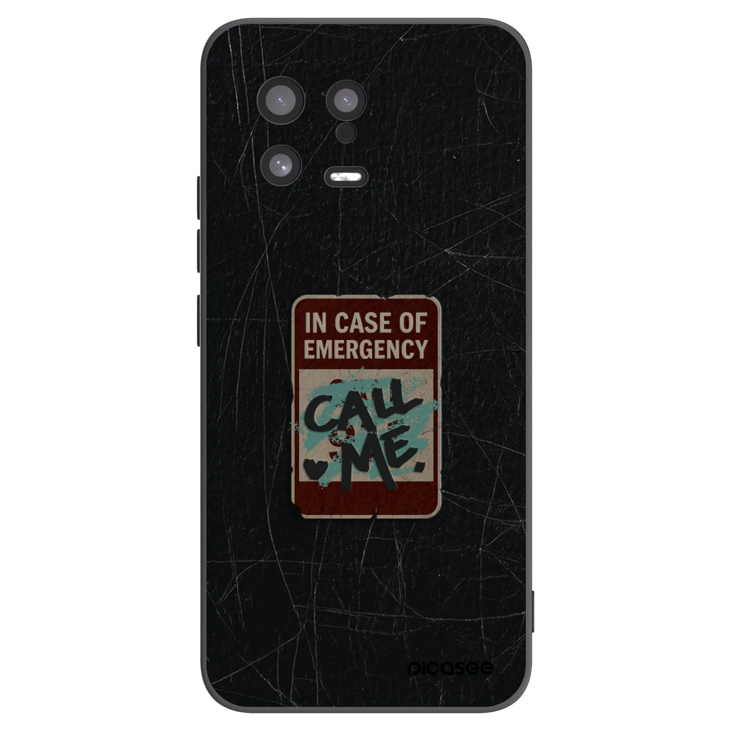 Picasee Xiaomi 13 Hülle - Schwarzes Silikon - EMERGENCY