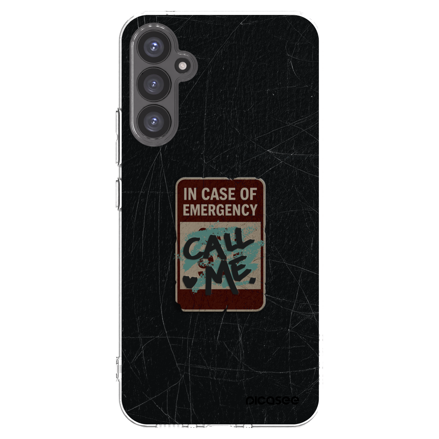 Picasee Samsung Galaxy A34 5G A346B Hülle - Transparentes Silikon - EMERGENCY