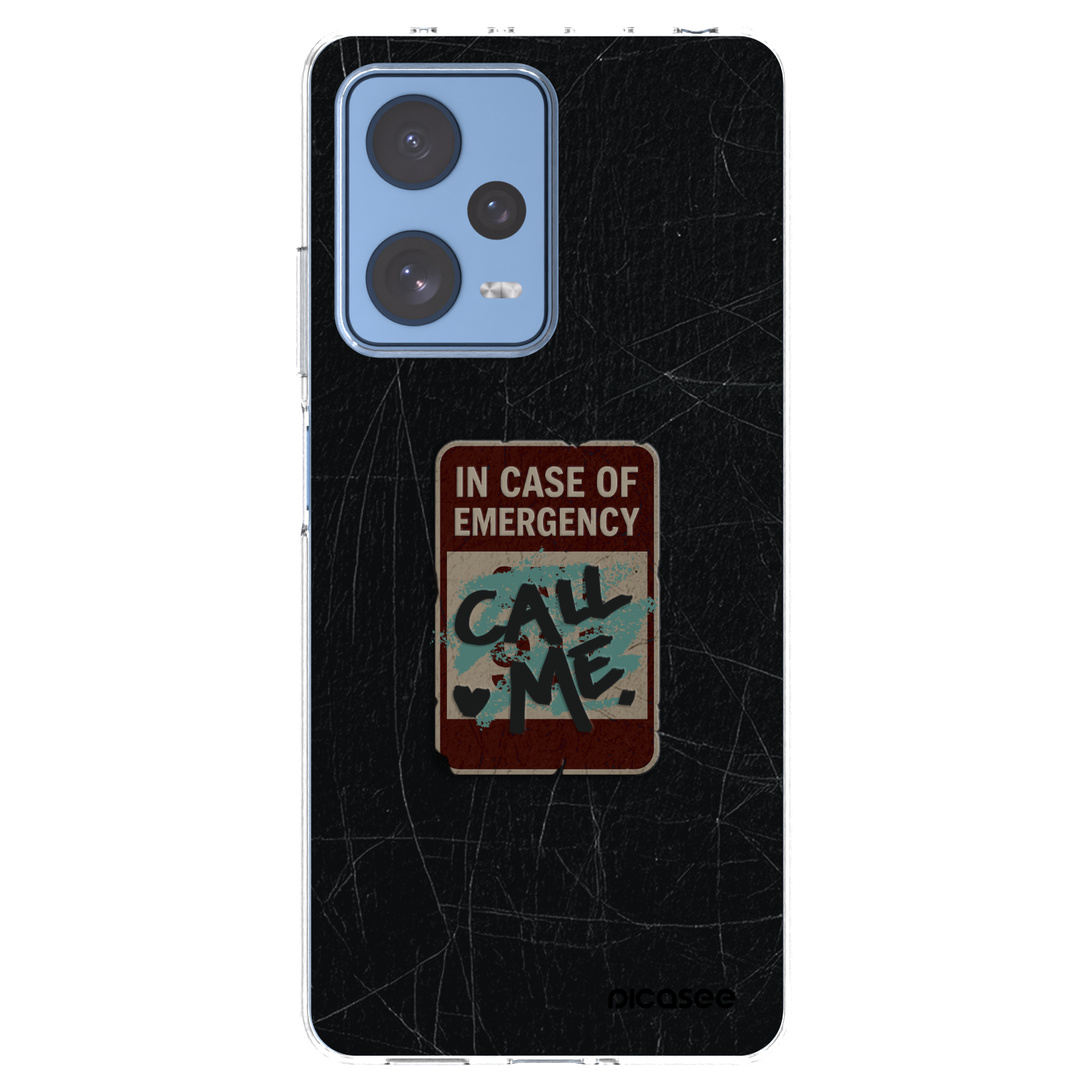 Picasee Xiaomi Redmi Note 12 Pro 5G Hülle - Transparentes Silikon - EMERGENCY