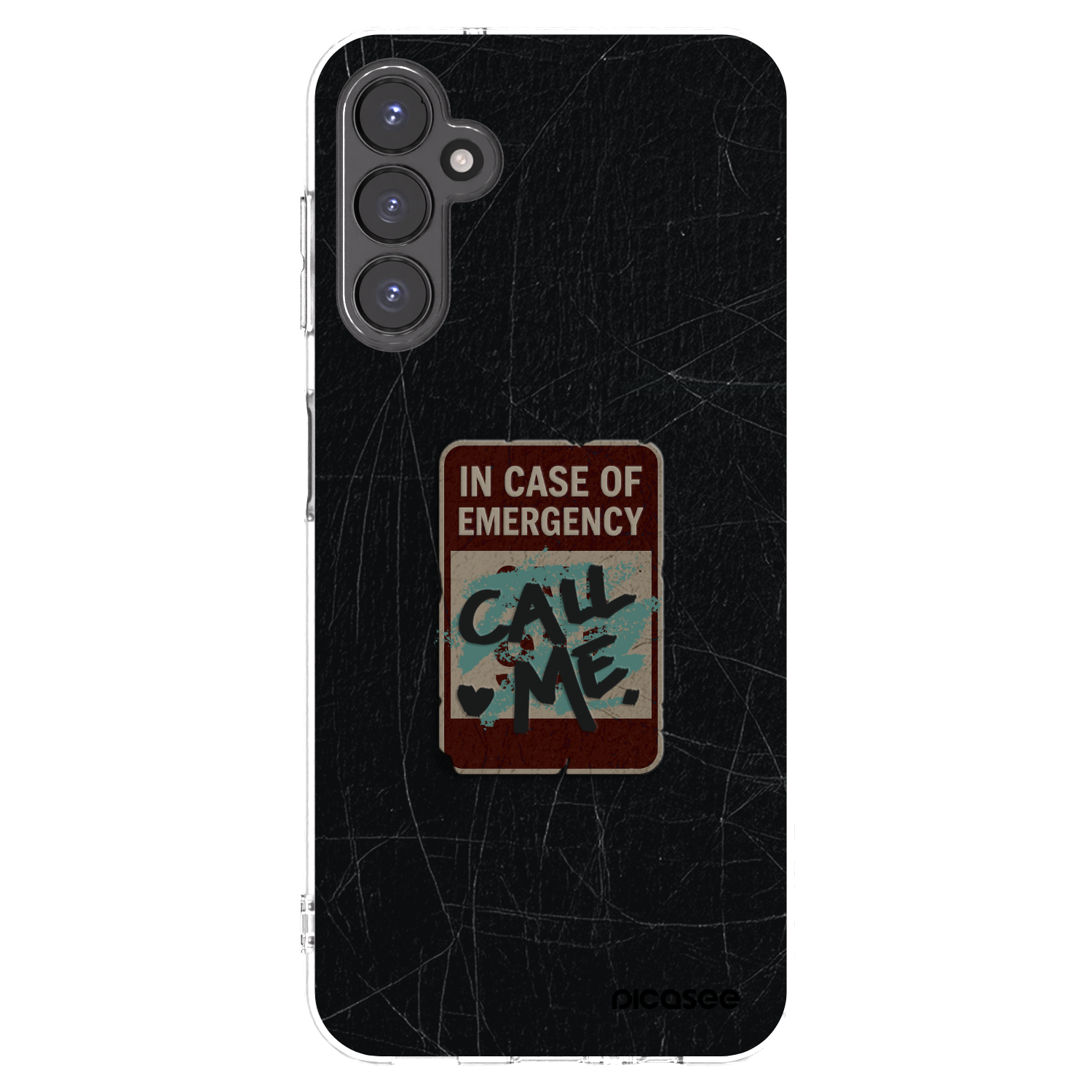 Picasee Samsung Galaxy A14 4G A145R Hülle - Transparentes Silikon - EMERGENCY