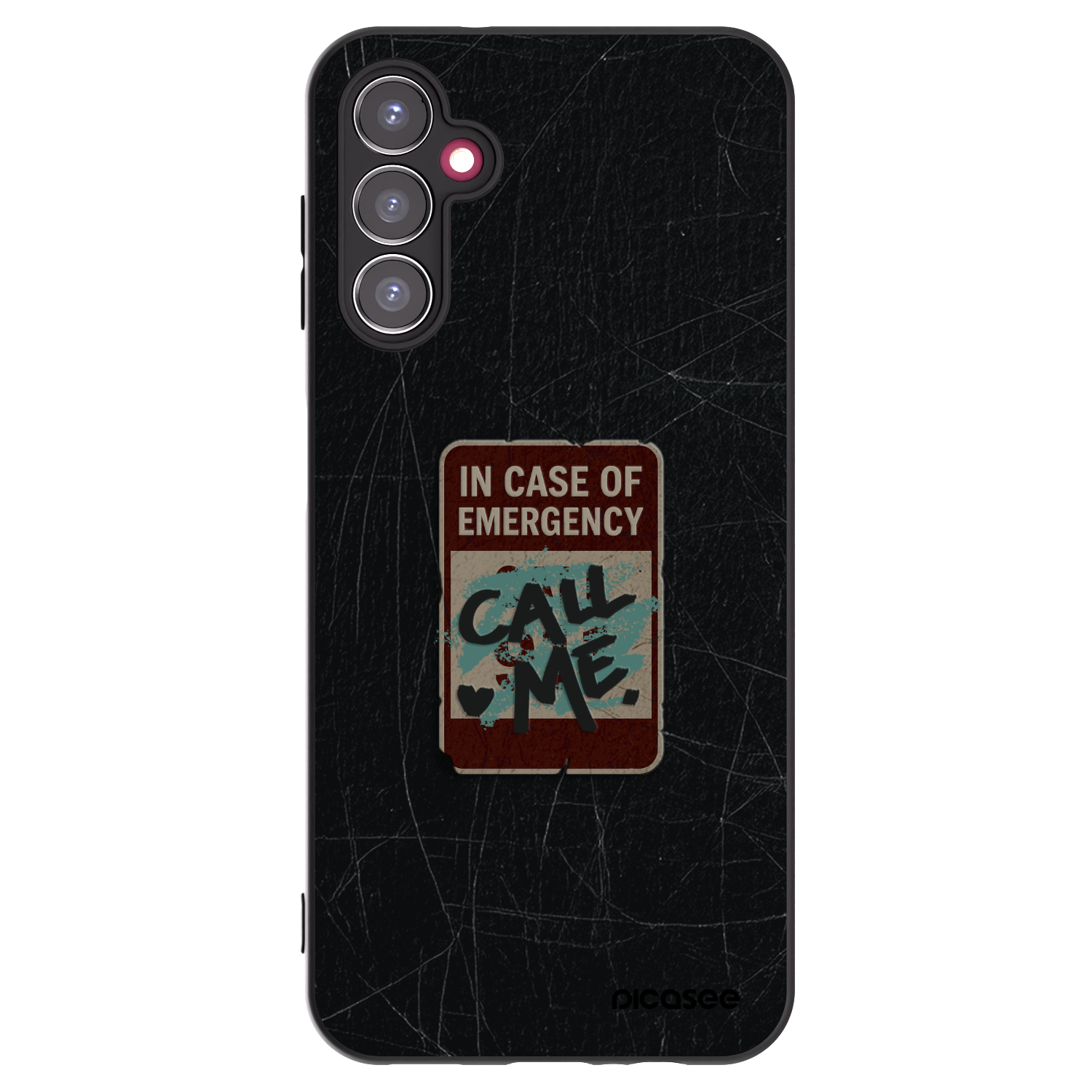Picasee Samsung Galaxy A14 5G A146P Hülle - Schwarzes Silikon - EMERGENCY