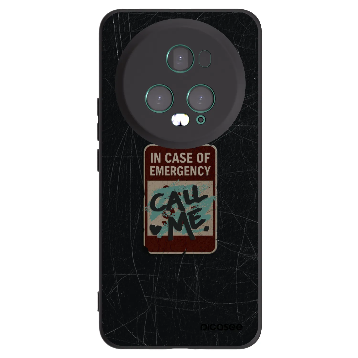 Picasee Honor Magic5 Pro Hülle - Schwarzes Silikon - EMERGENCY