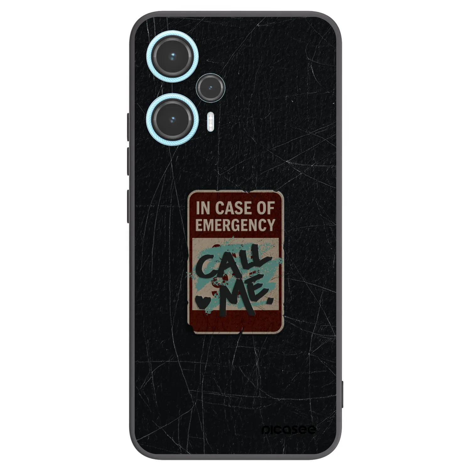 Picasee Xiaomi Poco F5 Hülle - Schwarzes Silikon - EMERGENCY