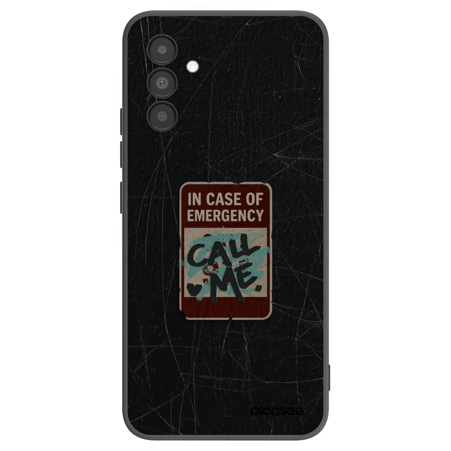 Picasee Samsung Galaxy A04s A047F Hülle - Schwarzes Silikon - EMERGENCY