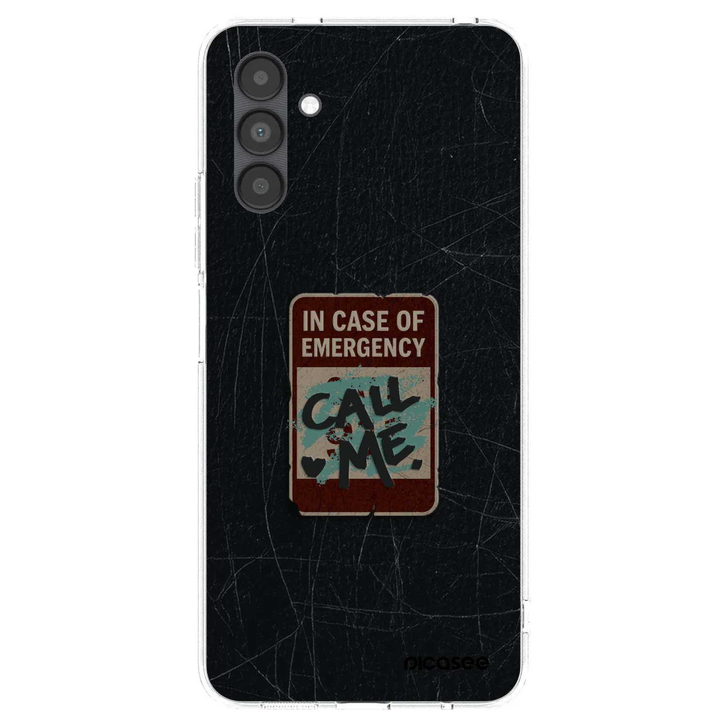 Picasee Samsung Galaxy A04s A047F Hülle - Transparentes Silikon - EMERGENCY