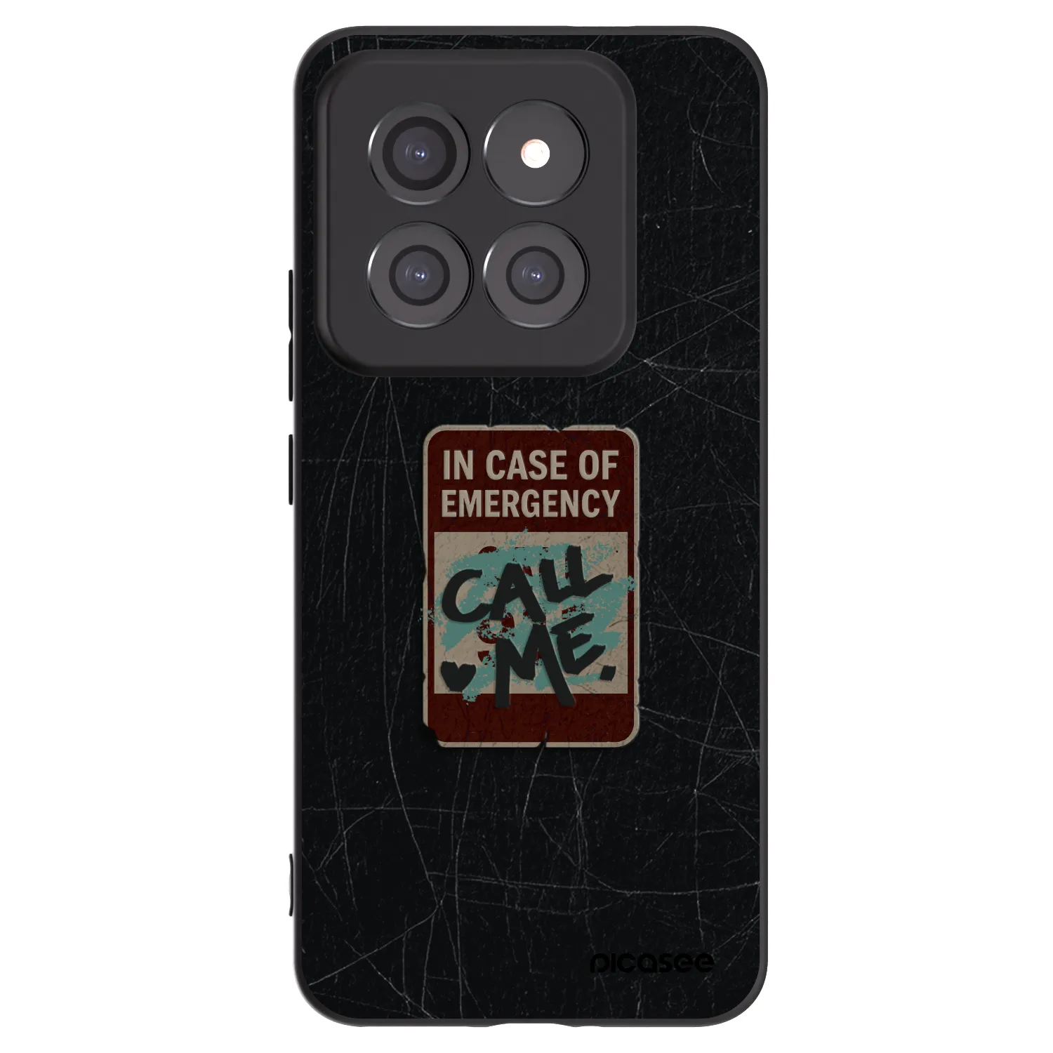 Picasee Xiaomi 14 Pro Hülle - Schwarzes Silikon - EMERGENCY