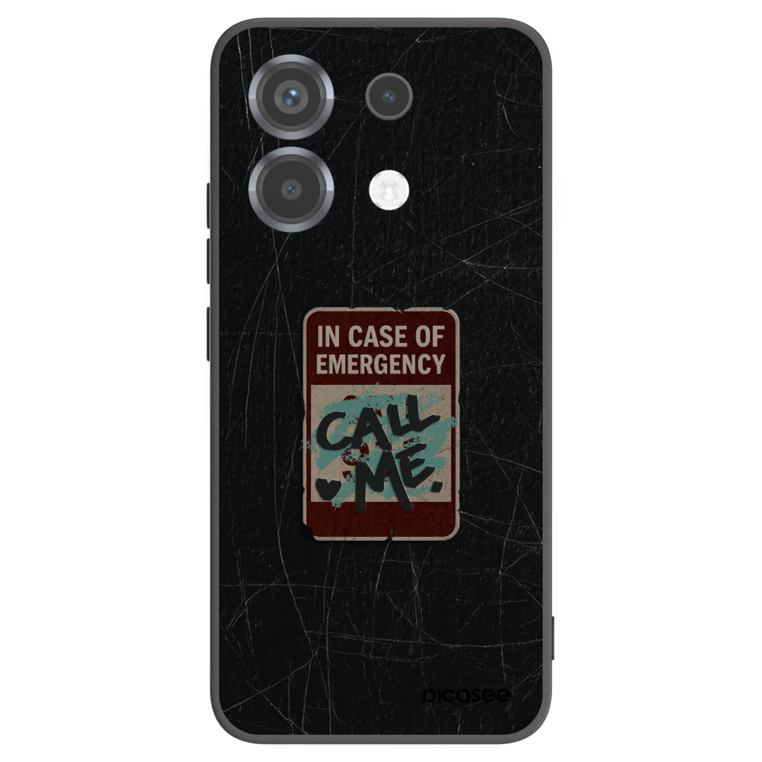 Picasee Xiaomi Poco X6 Hülle - Schwarzes Silikon - EMERGENCY