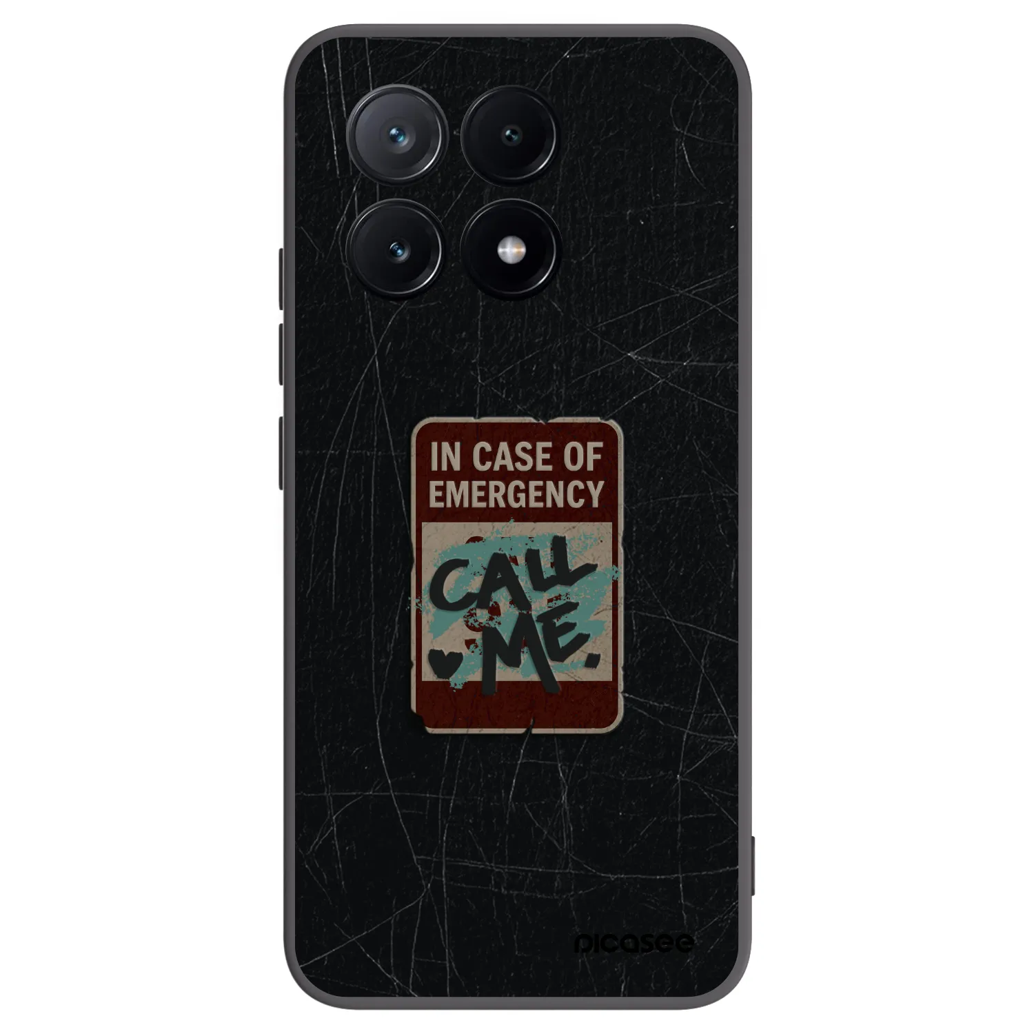 Picasee Xiaomi Poco X6 Pro Hülle - Schwarzes Silikon - EMERGENCY