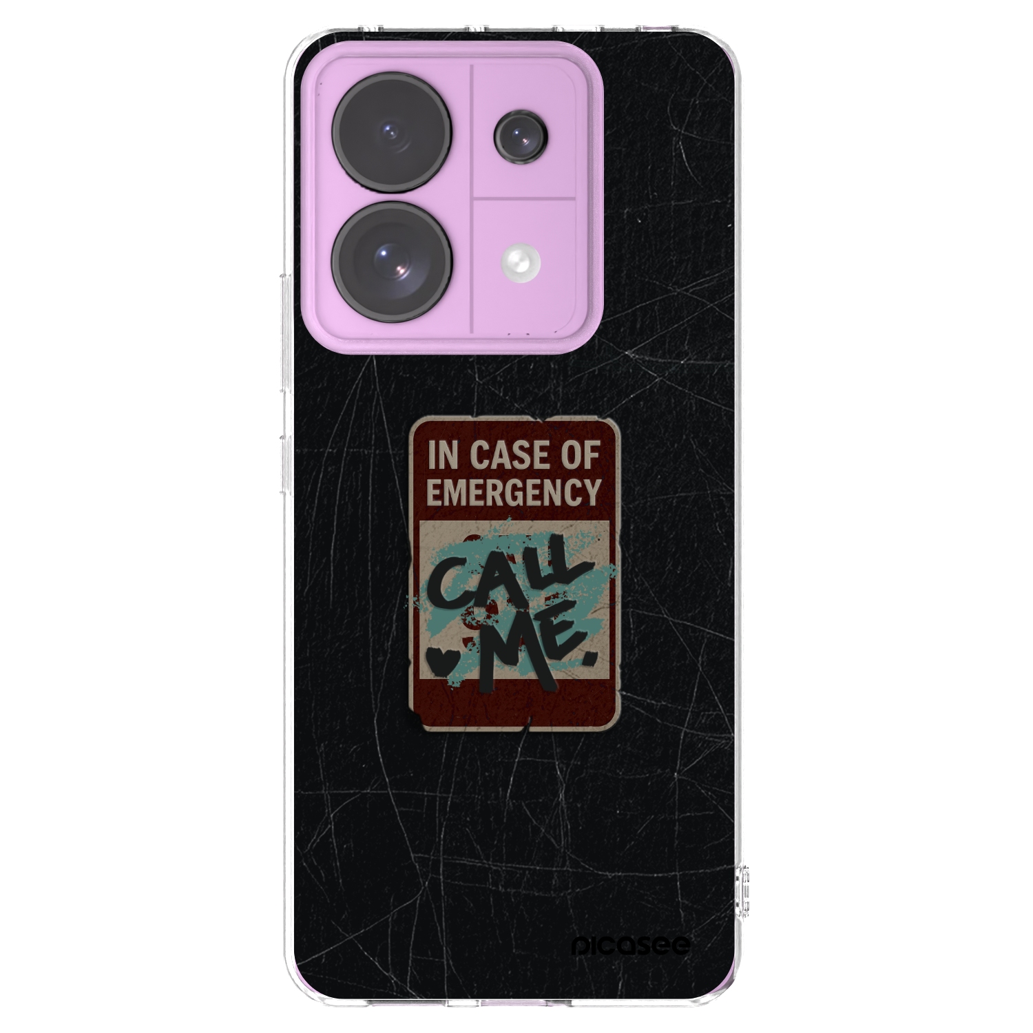 Picasee Xiaomi Redmi Note 13 Pro 5G Hülle - Transparentes Silikon - EMERGENCY