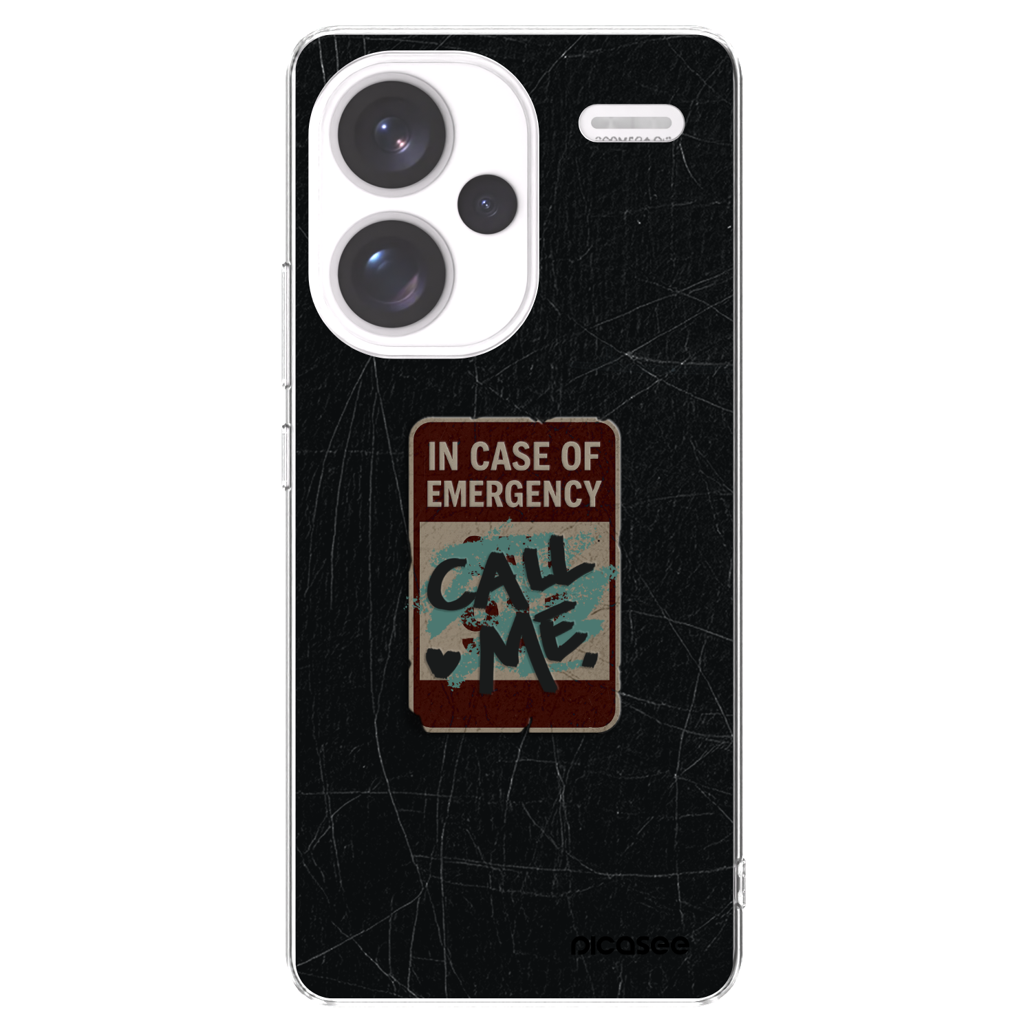 Picasee Xiaomi Redmi Note 13 Pro+ 5G Hülle - Transparentes Silikon - EMERGENCY