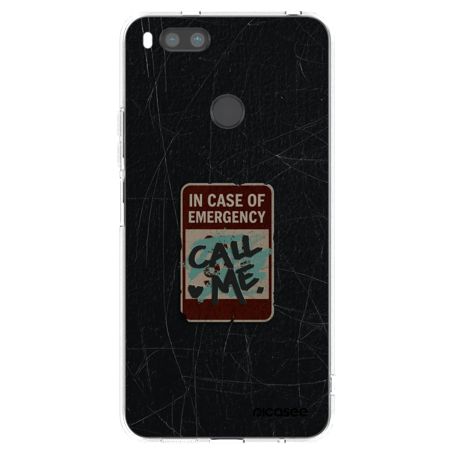 Picasee Xiaomi Mi A1 Global Hülle - Transparentes Silikon - EMERGENCY