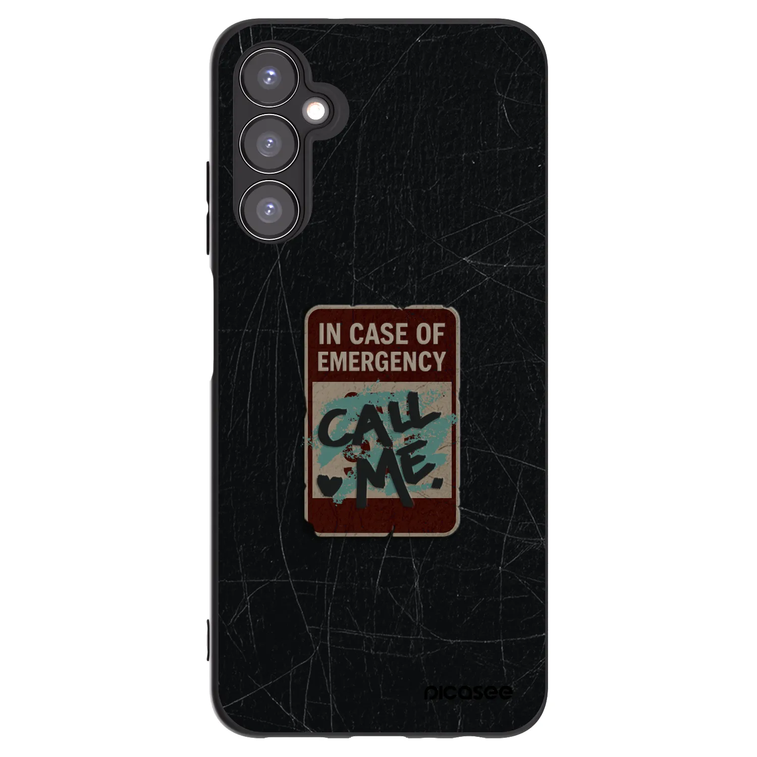Picasee Samsung Galaxy A05s A057G Hülle - Schwarzes Silikon - EMERGENCY