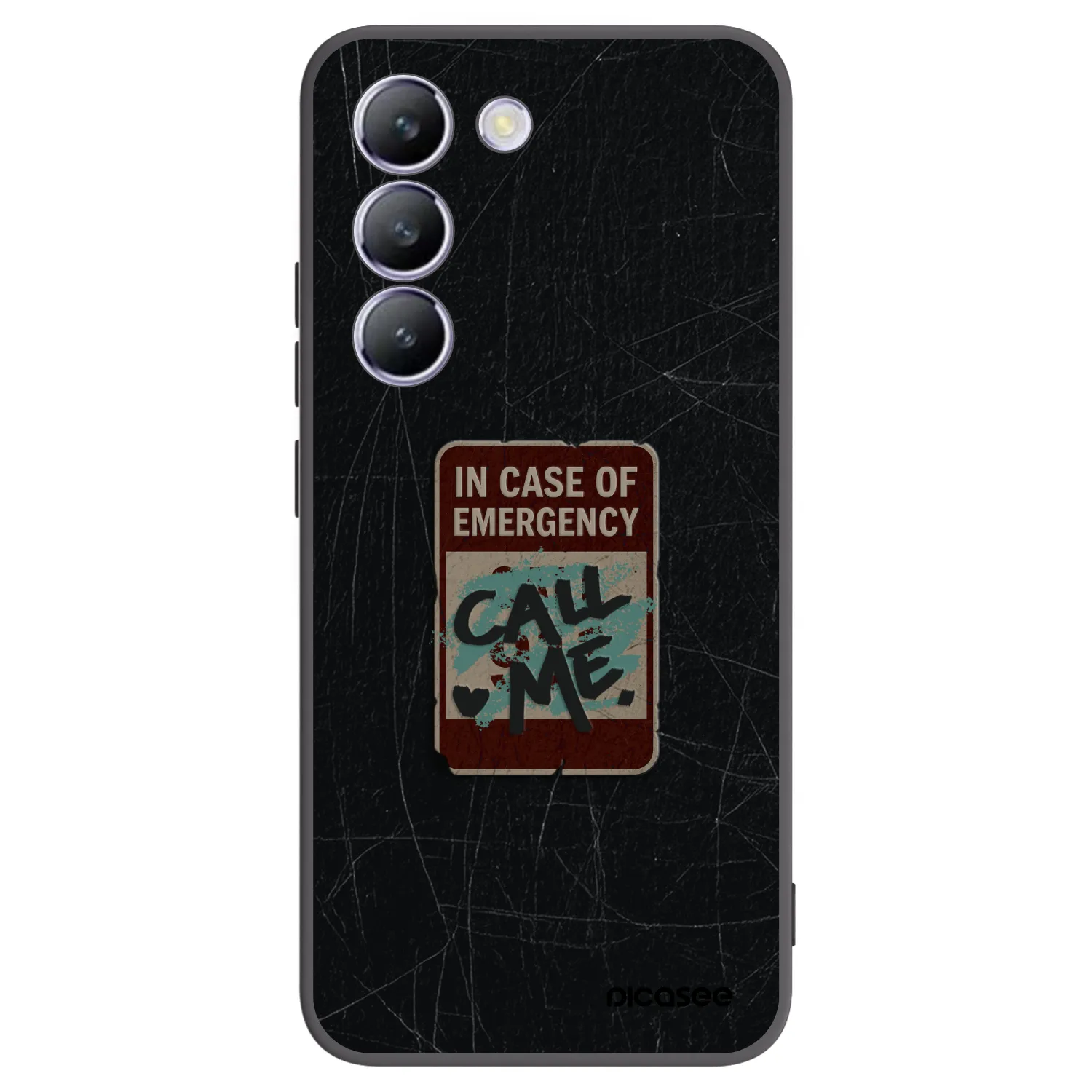 Picasee Vivo V40 SE 5G Hülle - Schwarzes Silikon - EMERGENCY