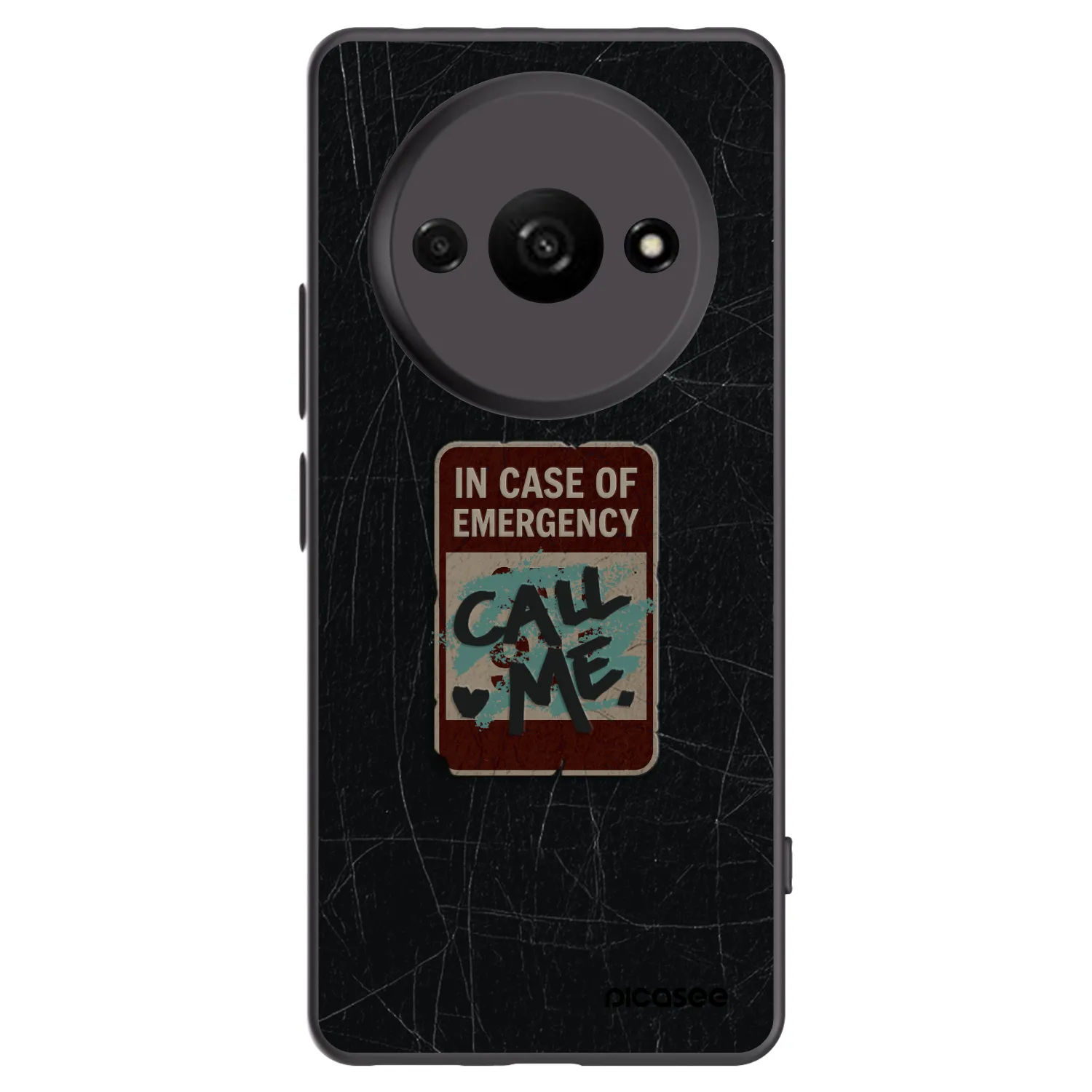 Picasee Xiaomi Redmi A3 Hülle - Schwarzes Silikon - EMERGENCY
