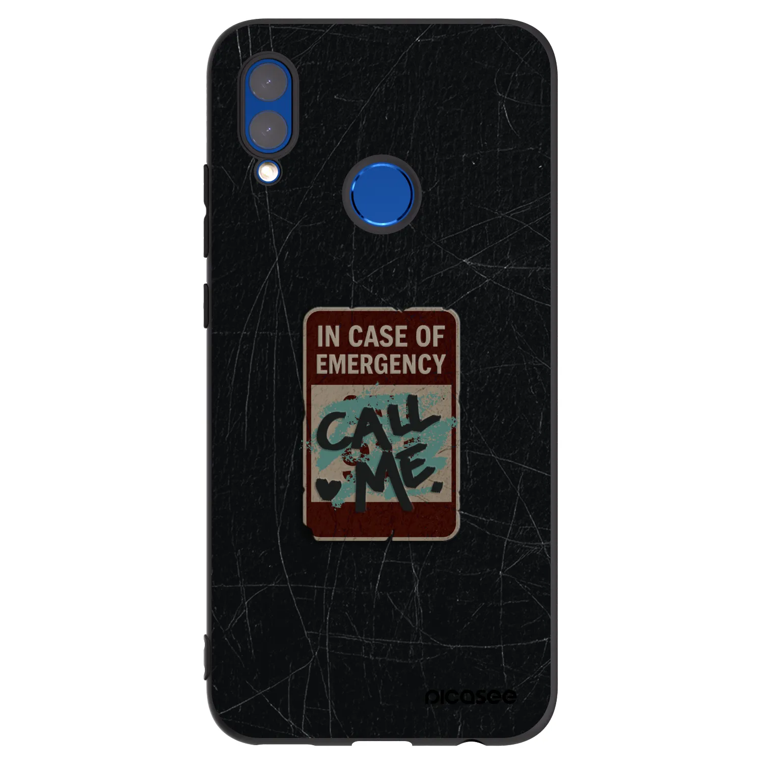 Picasee Huawei P Smart 2019 Hülle - Schwarzes Silikon - EMERGENCY