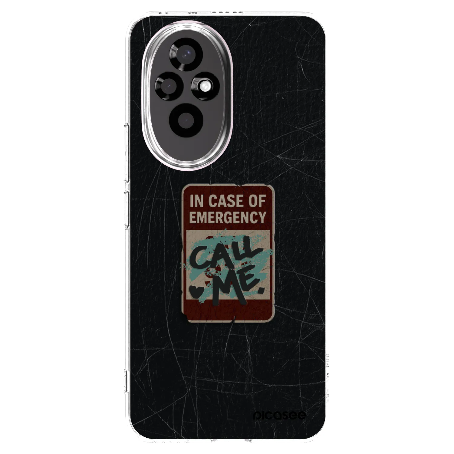 Picasee Honor 200 5G Hülle - Transparentes Silikon - EMERGENCY