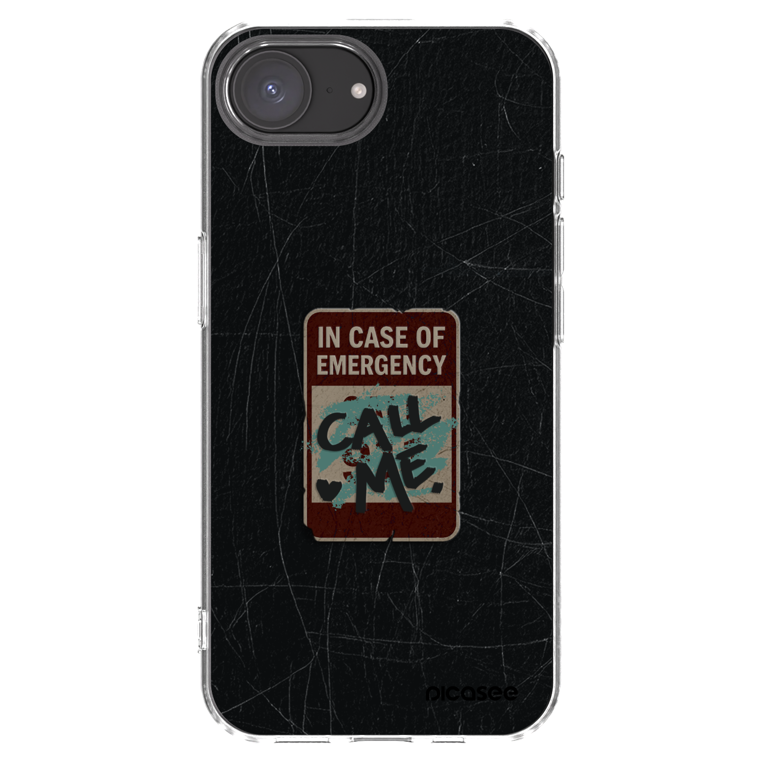 Picasee Apple iPhone 16e Hülle - Transparentes Silikon - EMERGENCY