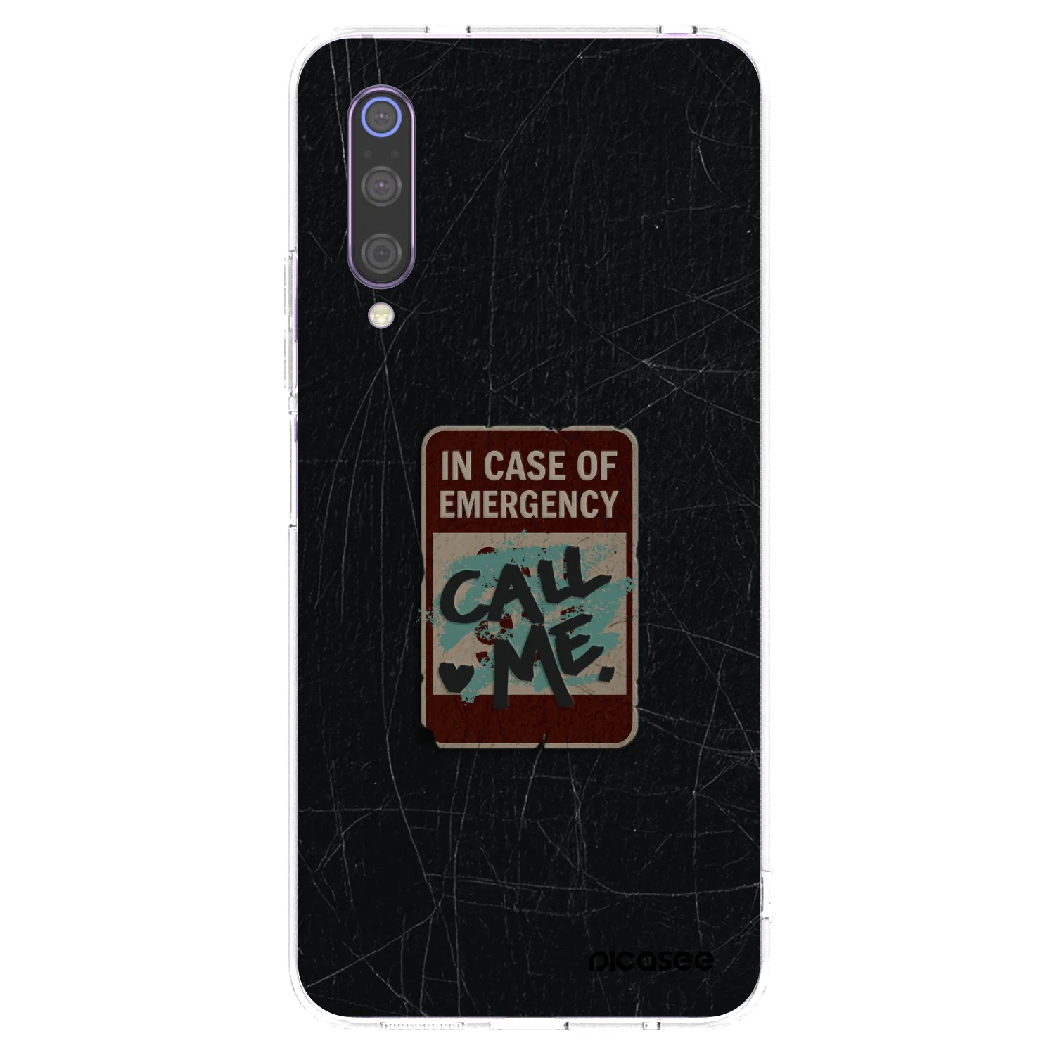 Picasee Xiaomi Mi 9 Hülle - Transparentes Silikon - EMERGENCY