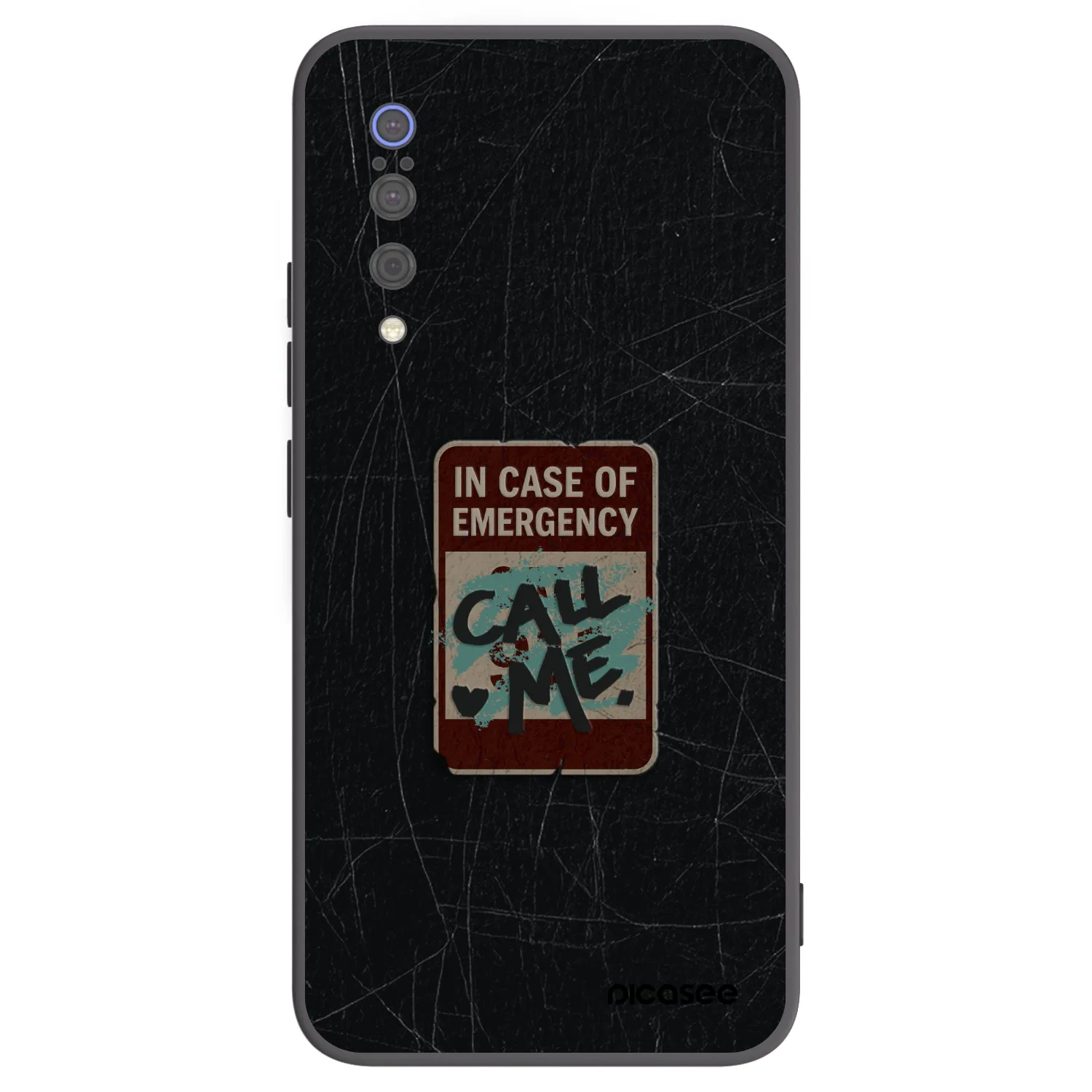 Picasee Xiaomi Mi 9 Hülle - Schwarzes Silikon - EMERGENCY
