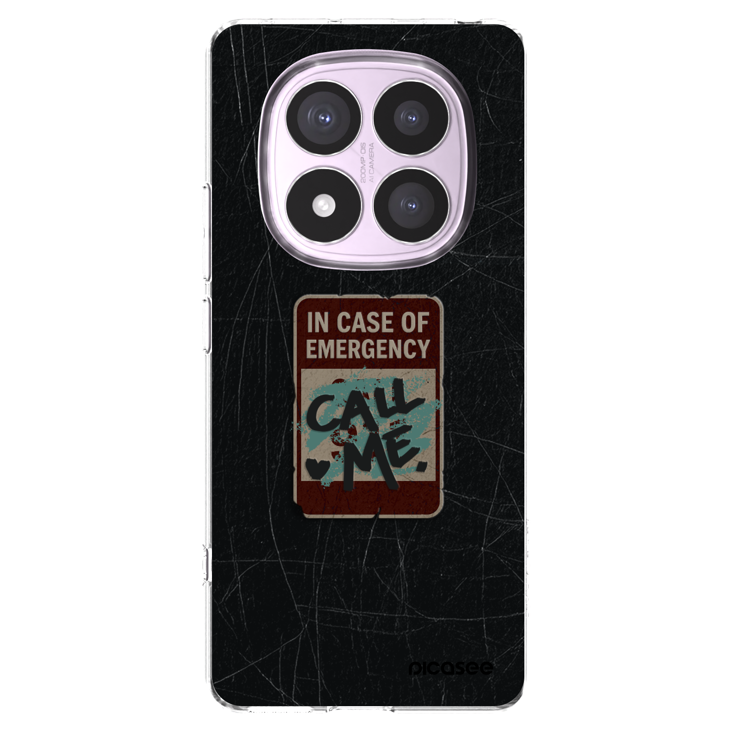 Picasee Xiaomi Redmi Note 14 Pro 5G Hülle - Transparentes Silikon - EMERGENCY