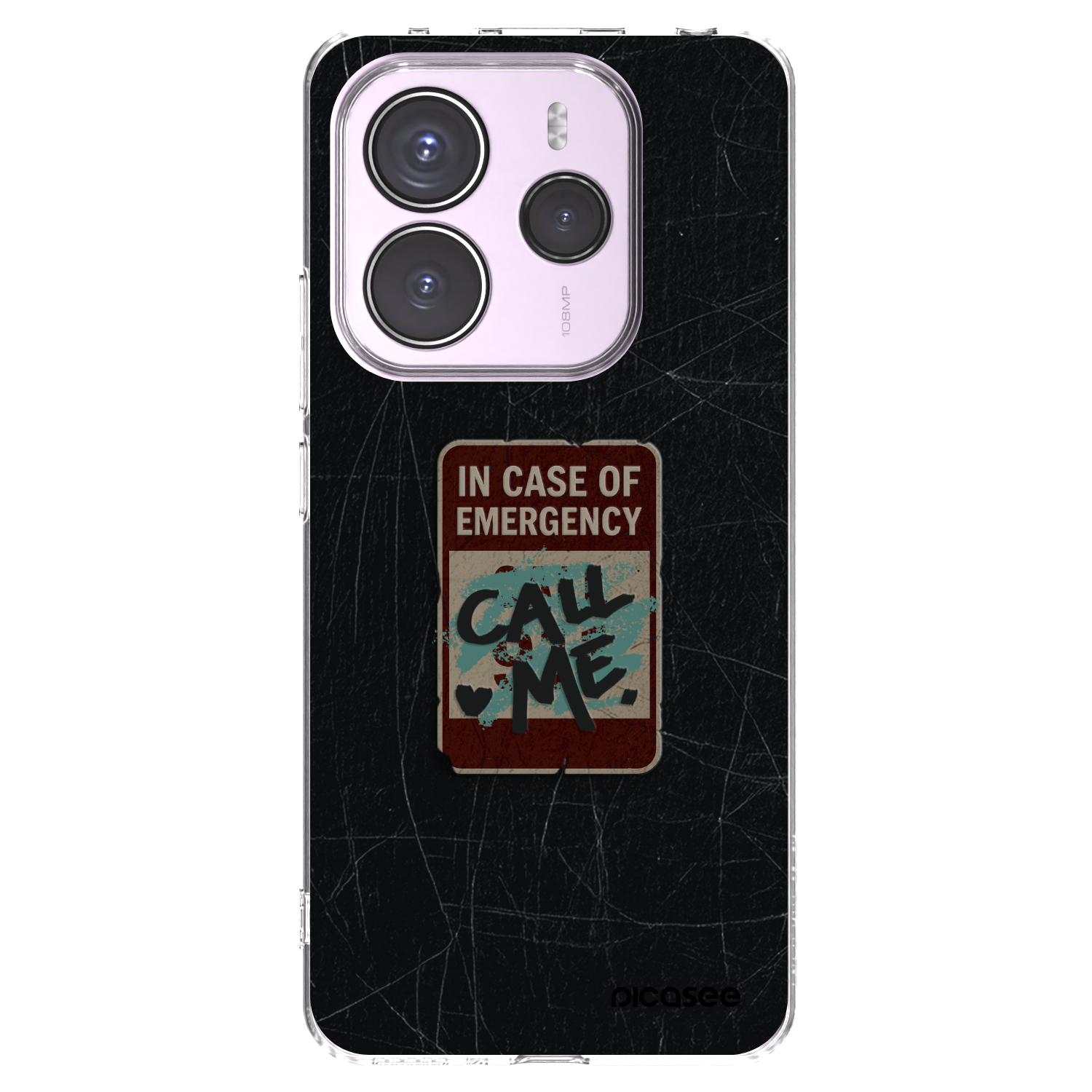 Picasee Xiaomi Redmi Note 14 5G Hülle - Transparentes Silikon - EMERGENCY