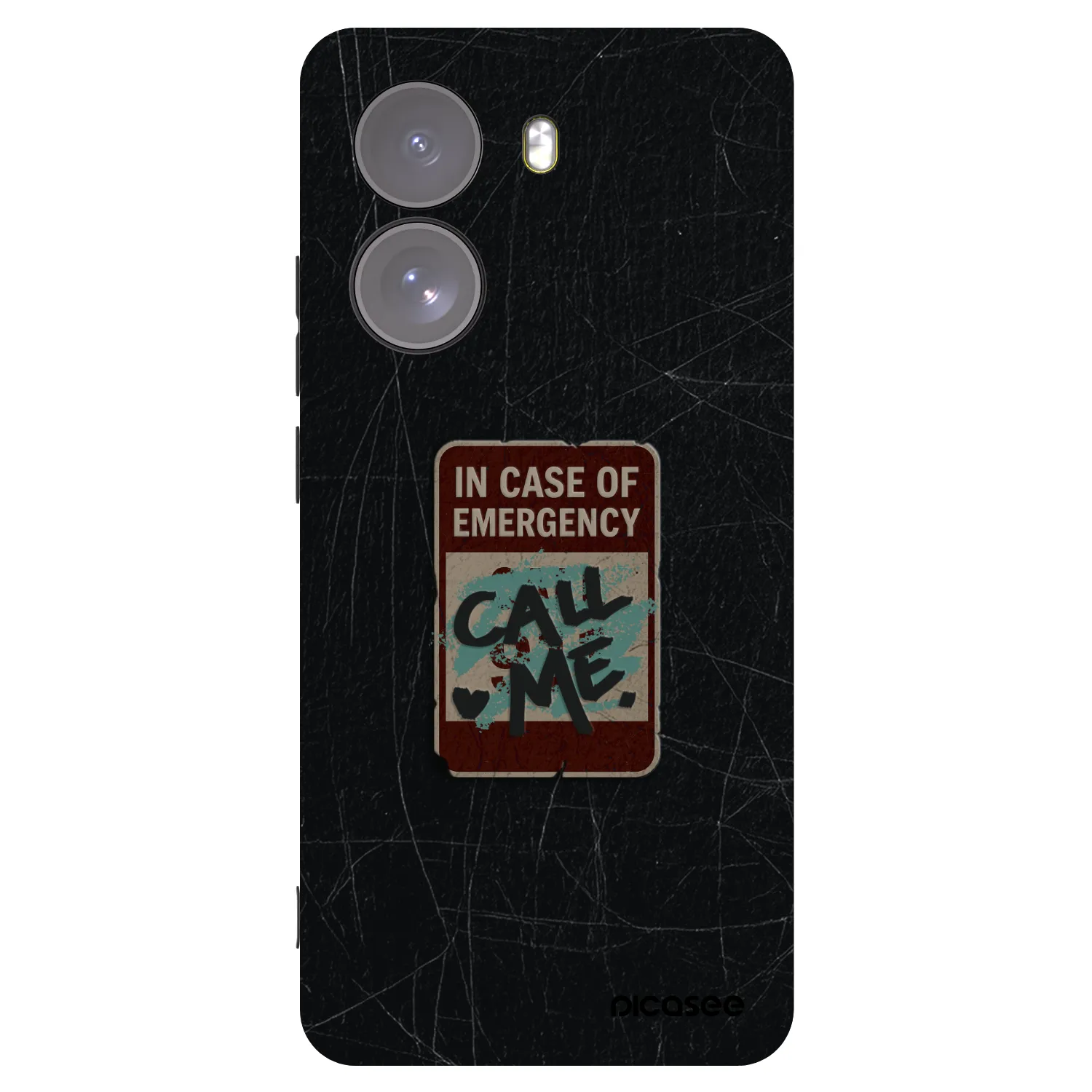 Picasee Xiaomi Poco X7 Hülle - Schwarzes Silikon - EMERGENCY