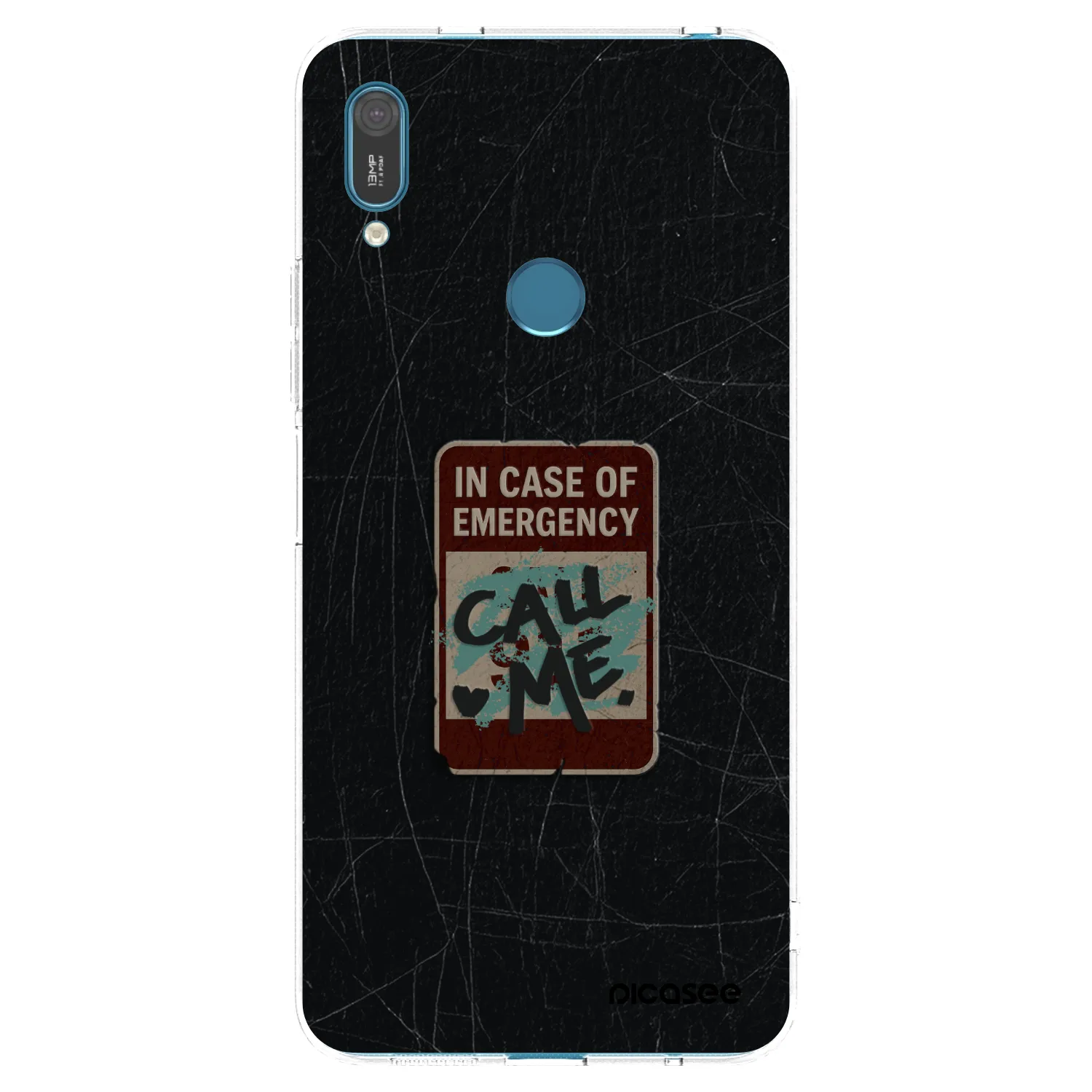 Picasee Huawei Y7 2019 Hülle - Transparentes Silikon - EMERGENCY