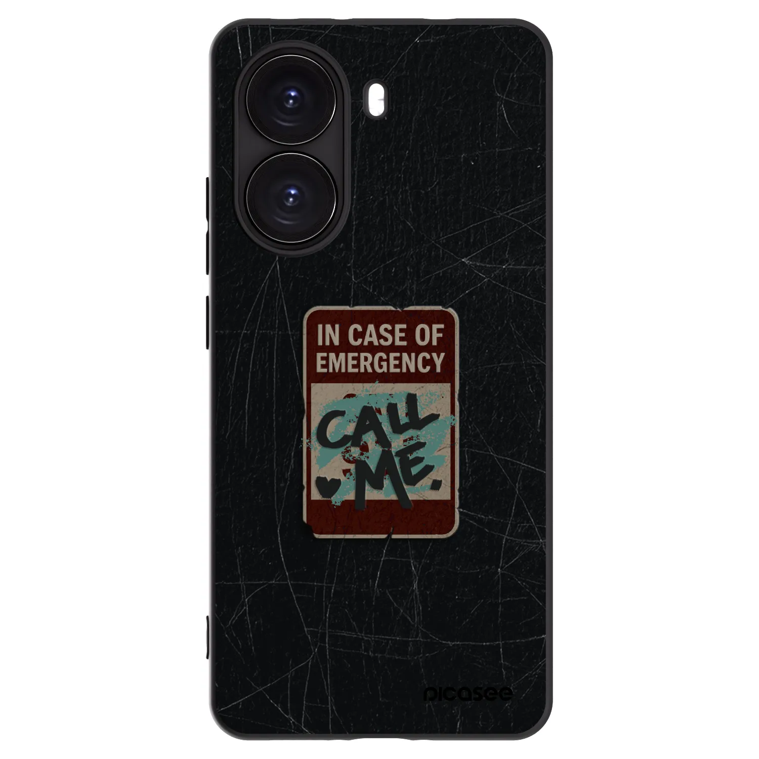 Picasee Xiaomi Poco X7 Pro 5G Hülle - Schwarzes Silikon - EMERGENCY