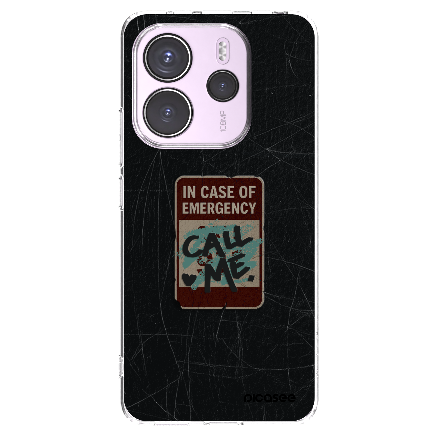 Picasee Xiaomi Redmi Note 14 4G Hülle - Transparentes Silikon - EMERGENCY