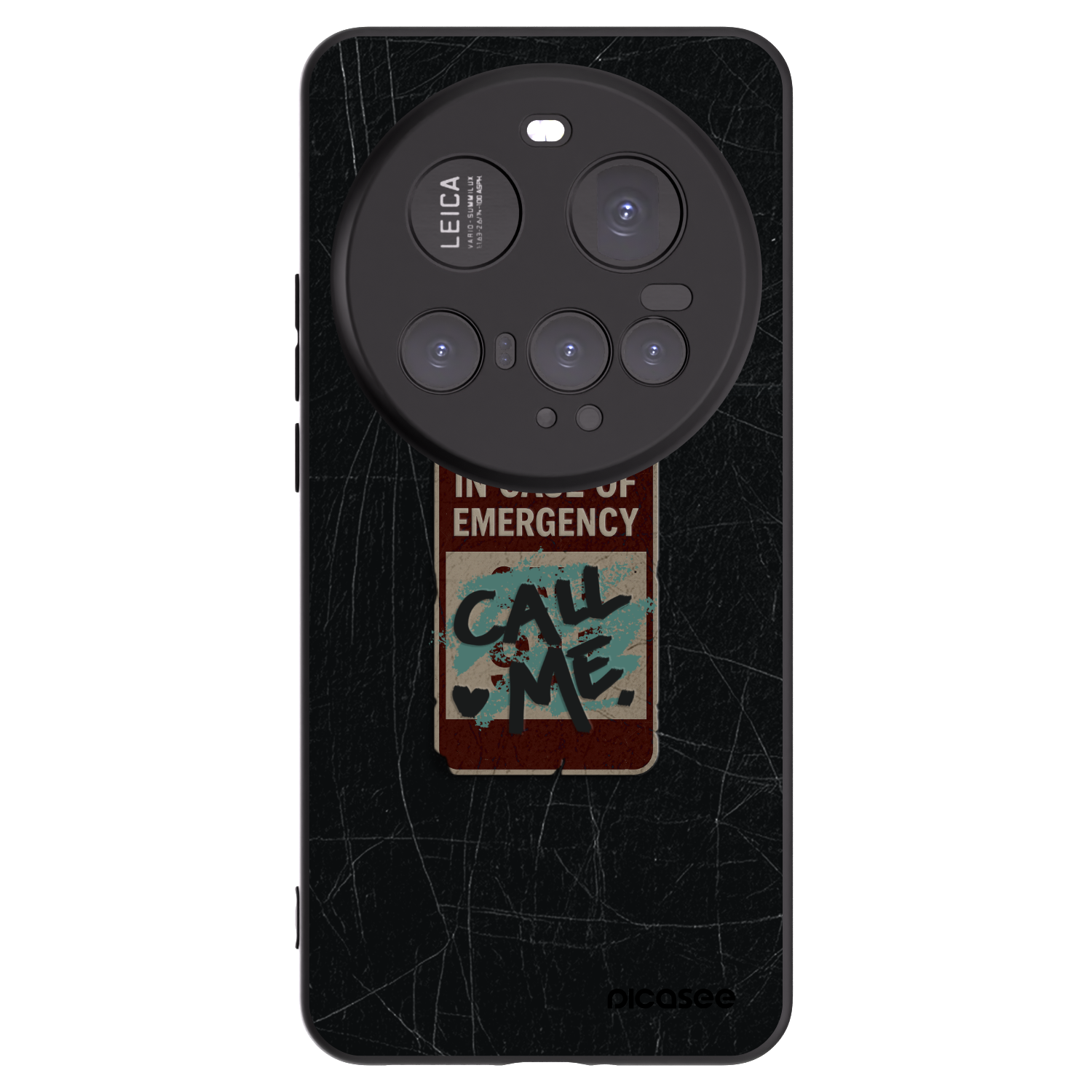 Picasee Xiaomi 15 Ultra Hülle - Schwarzes Silikon - EMERGENCY