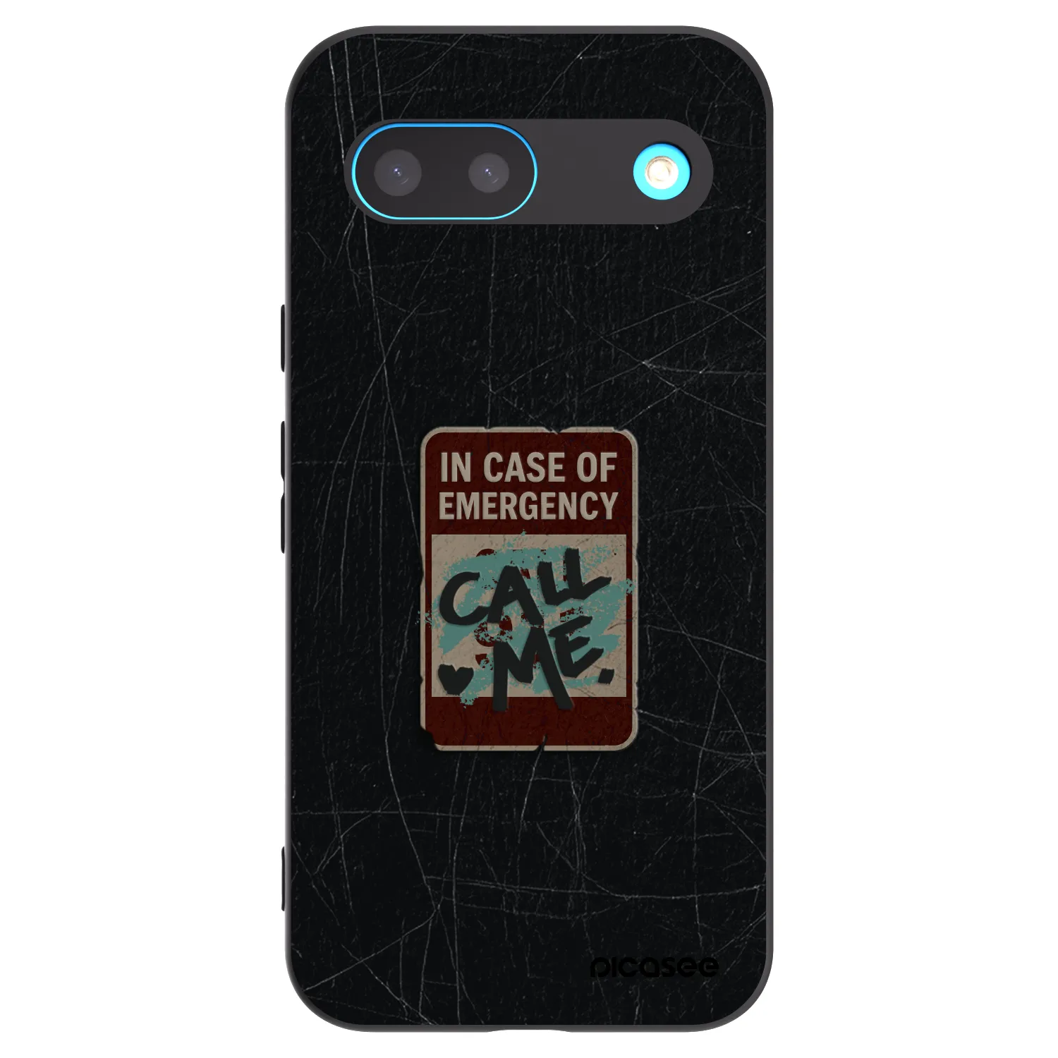 Picasee Google Pixel 8 Hülle - Schwarzes Silikon - EMERGENCY