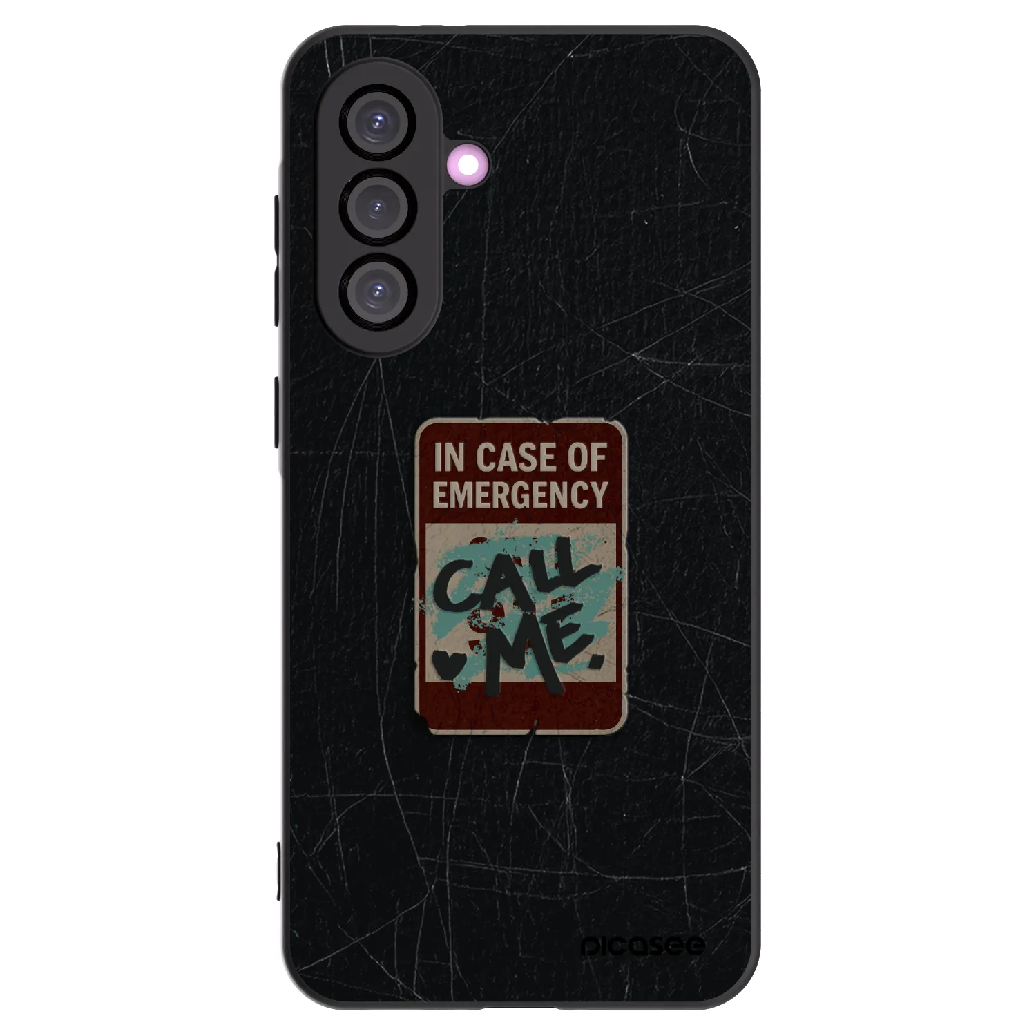 Picasee Samsung Galaxy A56 5G A566B Hülle - Schwarzes Silikon - EMERGENCY