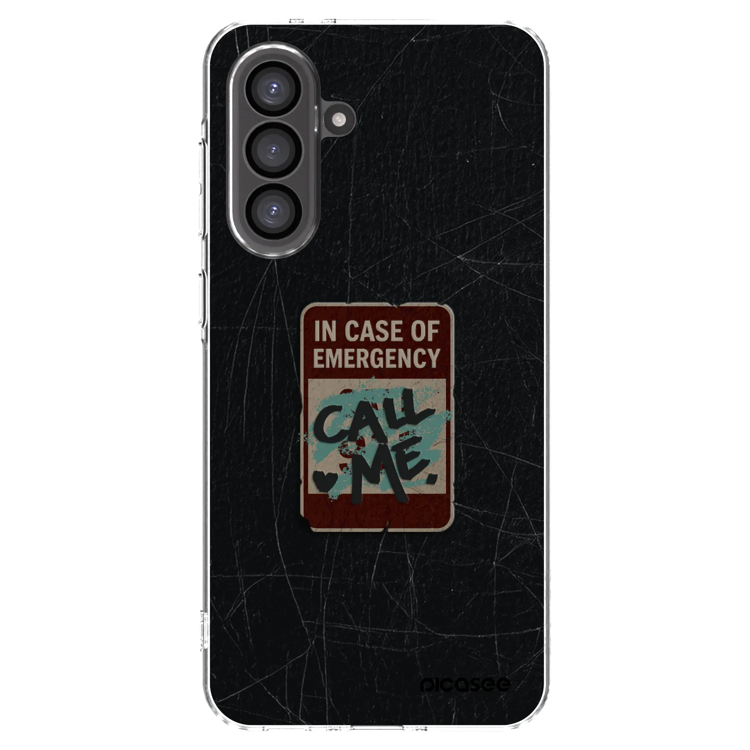 Picasee Samsung Galaxy A56 5G A566B Hülle - Transparentes Silikon - EMERGENCY