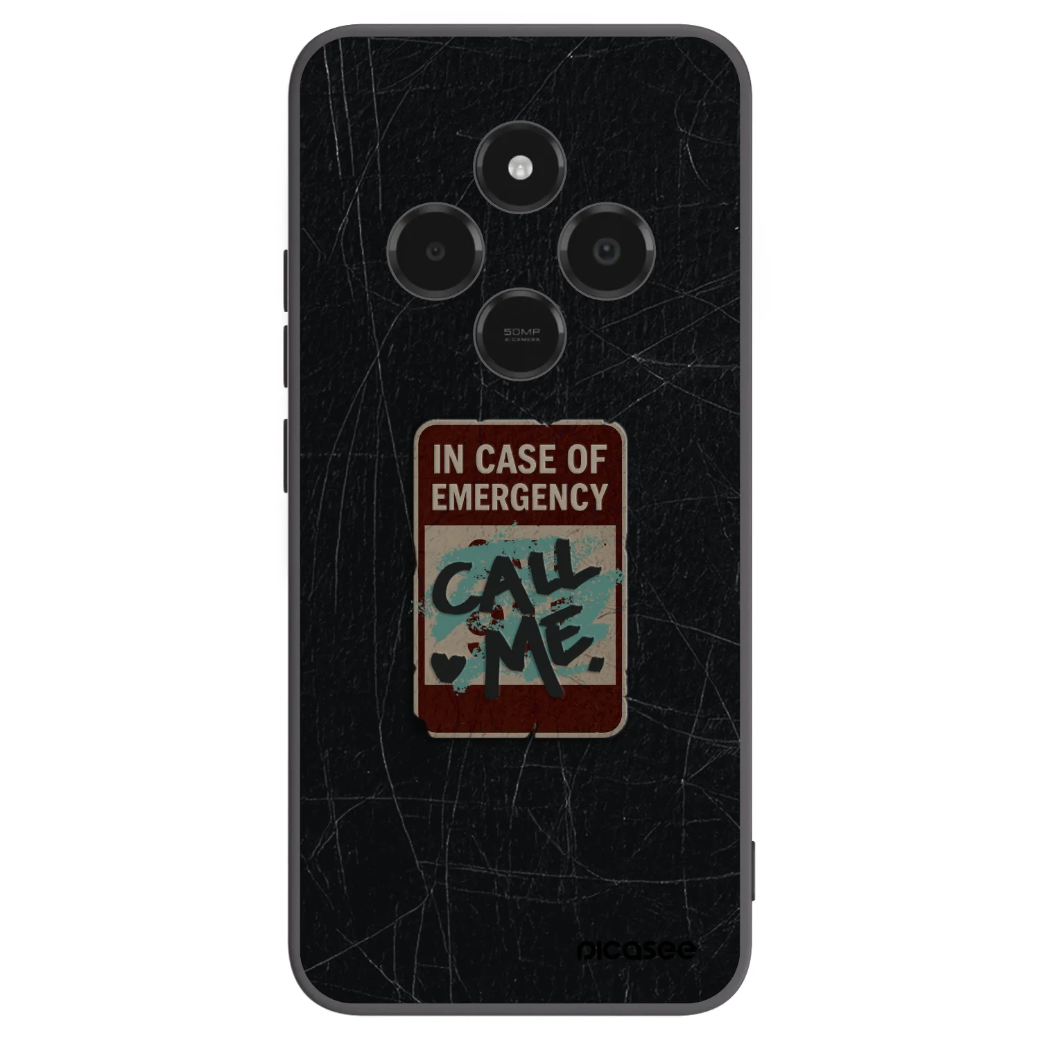 Picasee Xiaomi Poco C75 Hülle - Schwarzes Silikon - EMERGENCY
